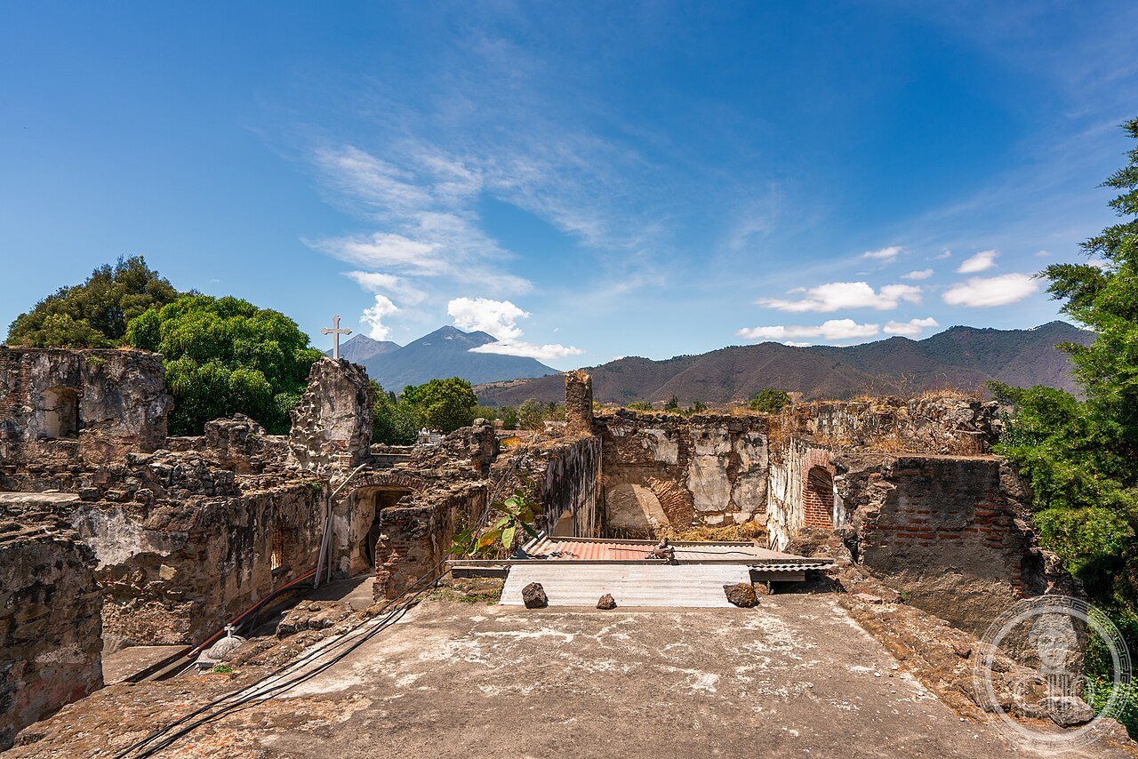 The Church of San Francisco el Grande in Antigua Guatemala, inaugurated in 1702 and reconstructed after earthquake damage, burial place of Hermano Pedro de Betancur, the first saint of Central America