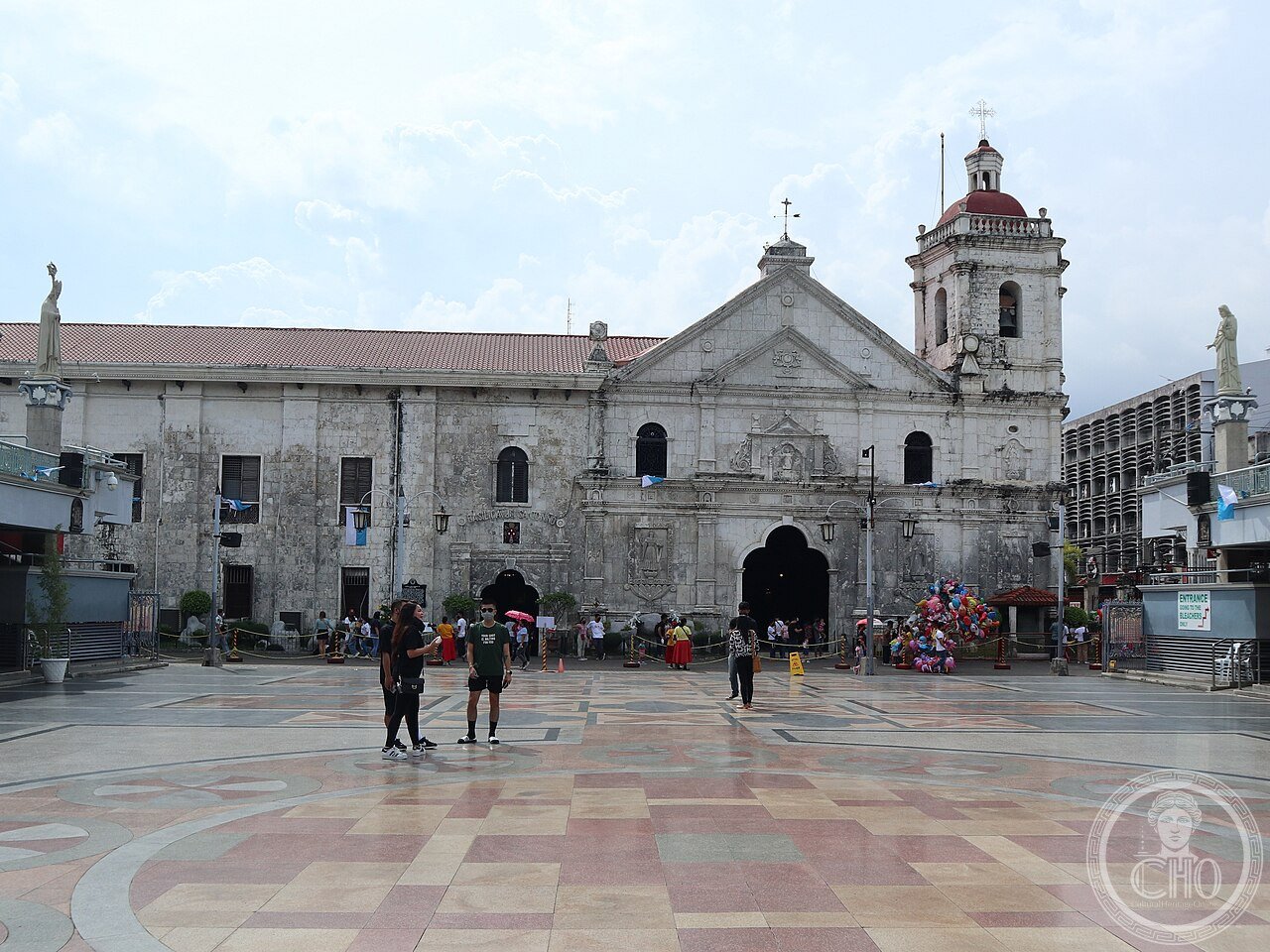 The Basilica Minore del Santo Niño in Cebu City, Philippines, the oldest Roman Catholic church in the country, its current stone structure built 1735-1740 to house a 16th-century image given by Ferdinand Magellan
