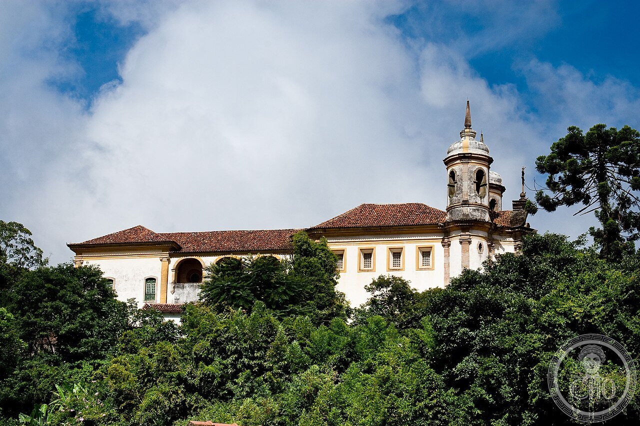 The Church of São Francisco de Assis in Ouro Preto, Brazil, designed by Antônio Francisco Lisboa, known as Aleijadinho, its soapstone Rococo facade begun in 1766
