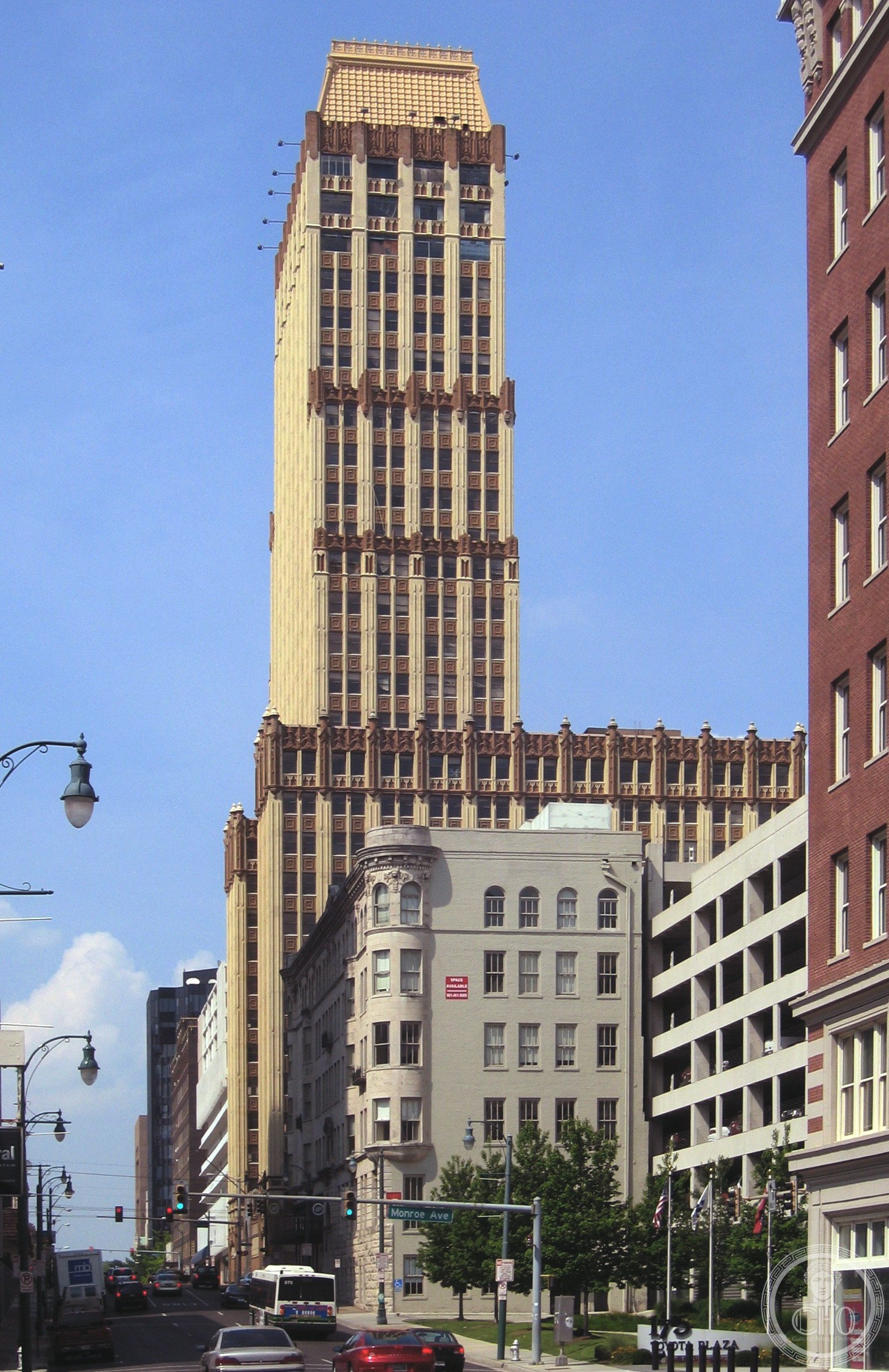 Sterick Building, Memphis — Gothic-Art Deco hybrid skyscraper at the corner of BB King Boulevard and Madison Avenue, 1929