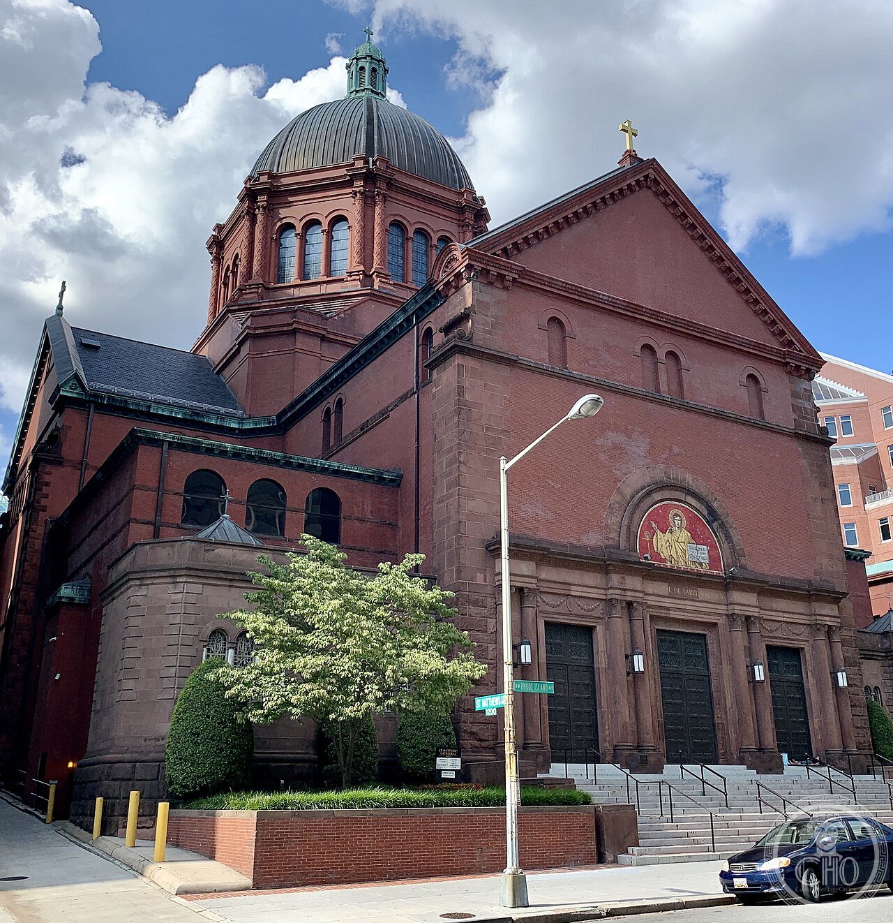 The Cathedral of St. Matthew the Apostle in Washington, D.C., a Romanesque Revival cathedral with Byzantine elements built 1893-1913, site of President John F. Kennedy's funeral Mass in 1963