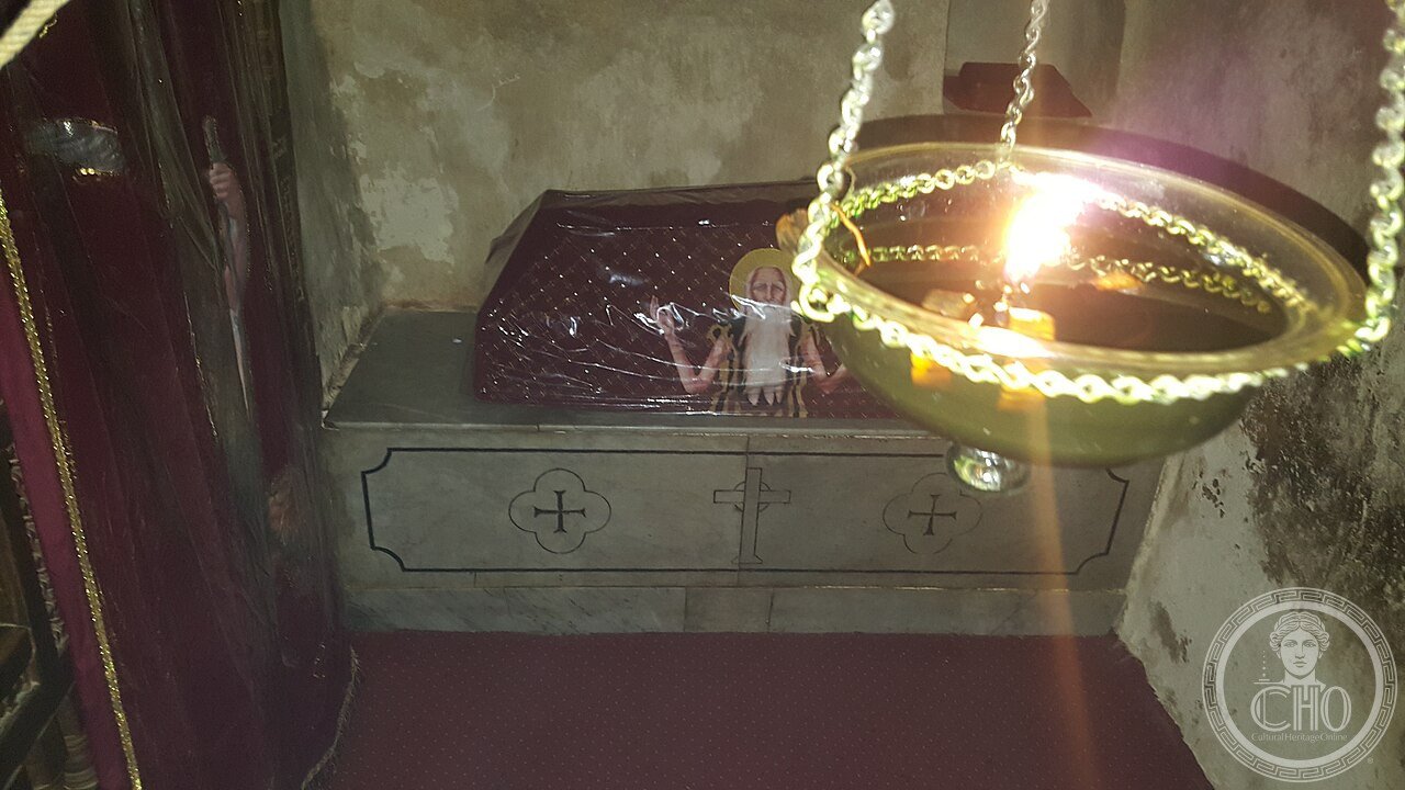 The Cave Church of the Monastery of Saint Paul the Anchorite in Egypt's Eastern Desert, built around the cave where Paul of Thebes, the first Christian hermit, is said to have lived for nearly ninety years