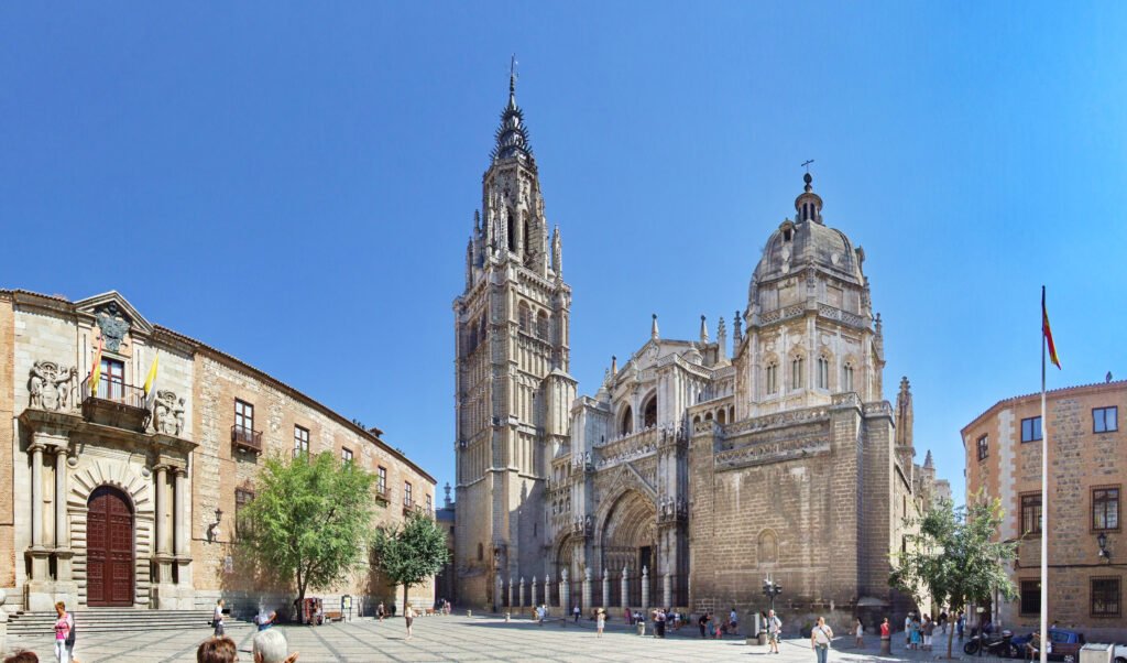 Toledo Cathedral: begun in 1226 over a mosque, and still singing every morning the Mozarabic rite Cisneros saved