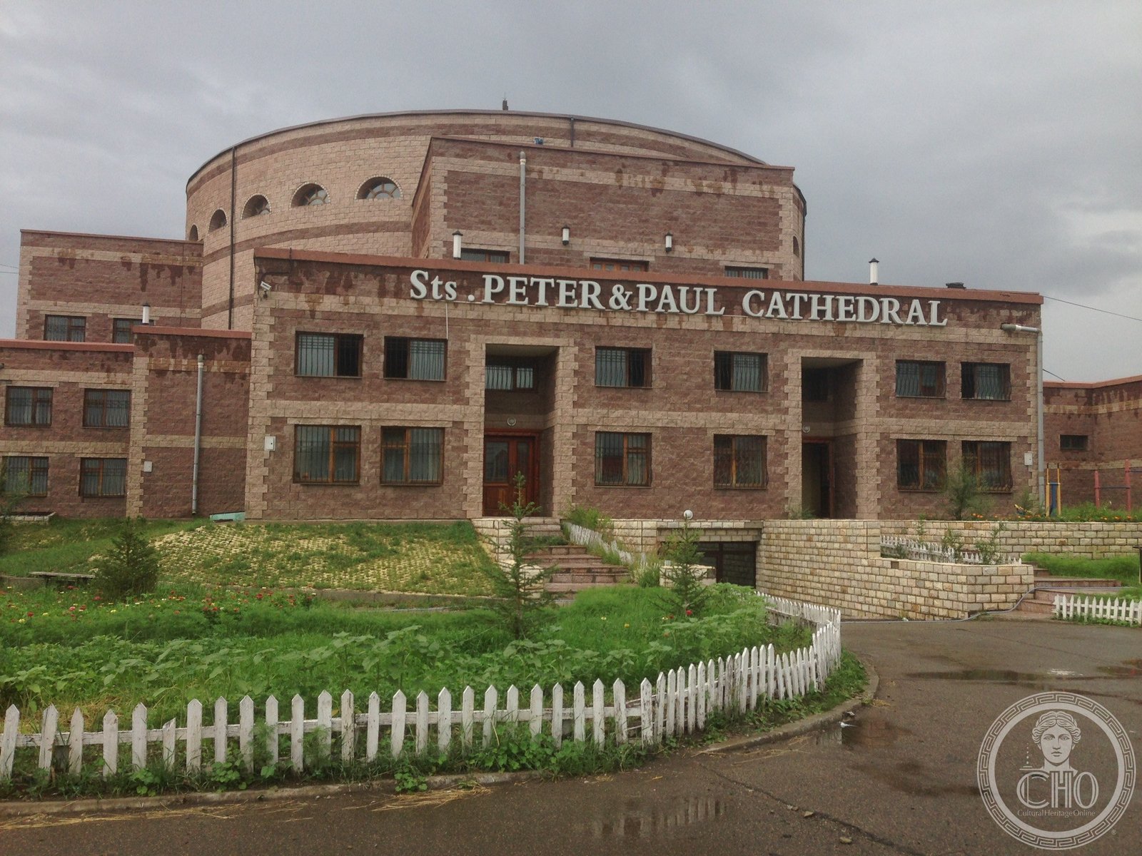 Cathedral of Saints Peter and Paul in Ulaanbaatar, Mongolia, a cathedral deliberately designed to resemble a traditional ger (yurt), consecrated in 2003 and visited by Pope Francis in 2023