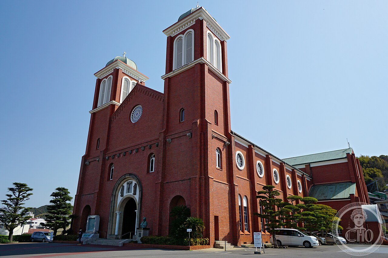 Urakami Cathedral in Nagasaki, Japan, rebuilt in 1959 after being almost completely destroyed by the atomic bomb of 1945, built by a Catholic community descended from Hidden Christians who preserved their faith in secret for over 200 years
