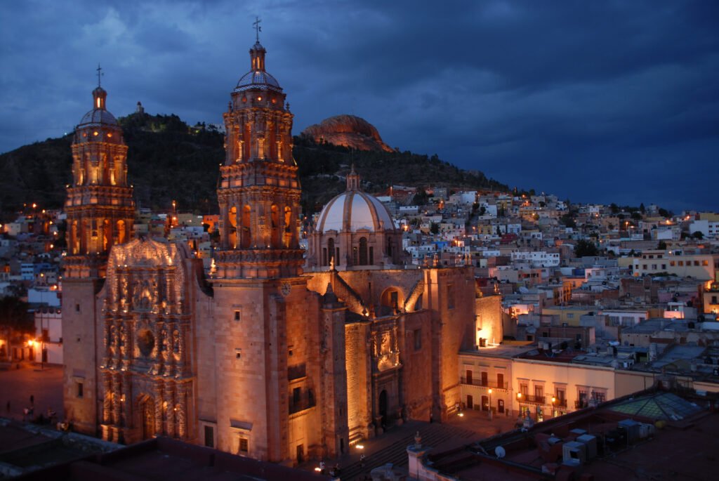 Zacatecas Cathedral: a face of pink cantera and a heart of silver, its twin towers finished more than a century apart