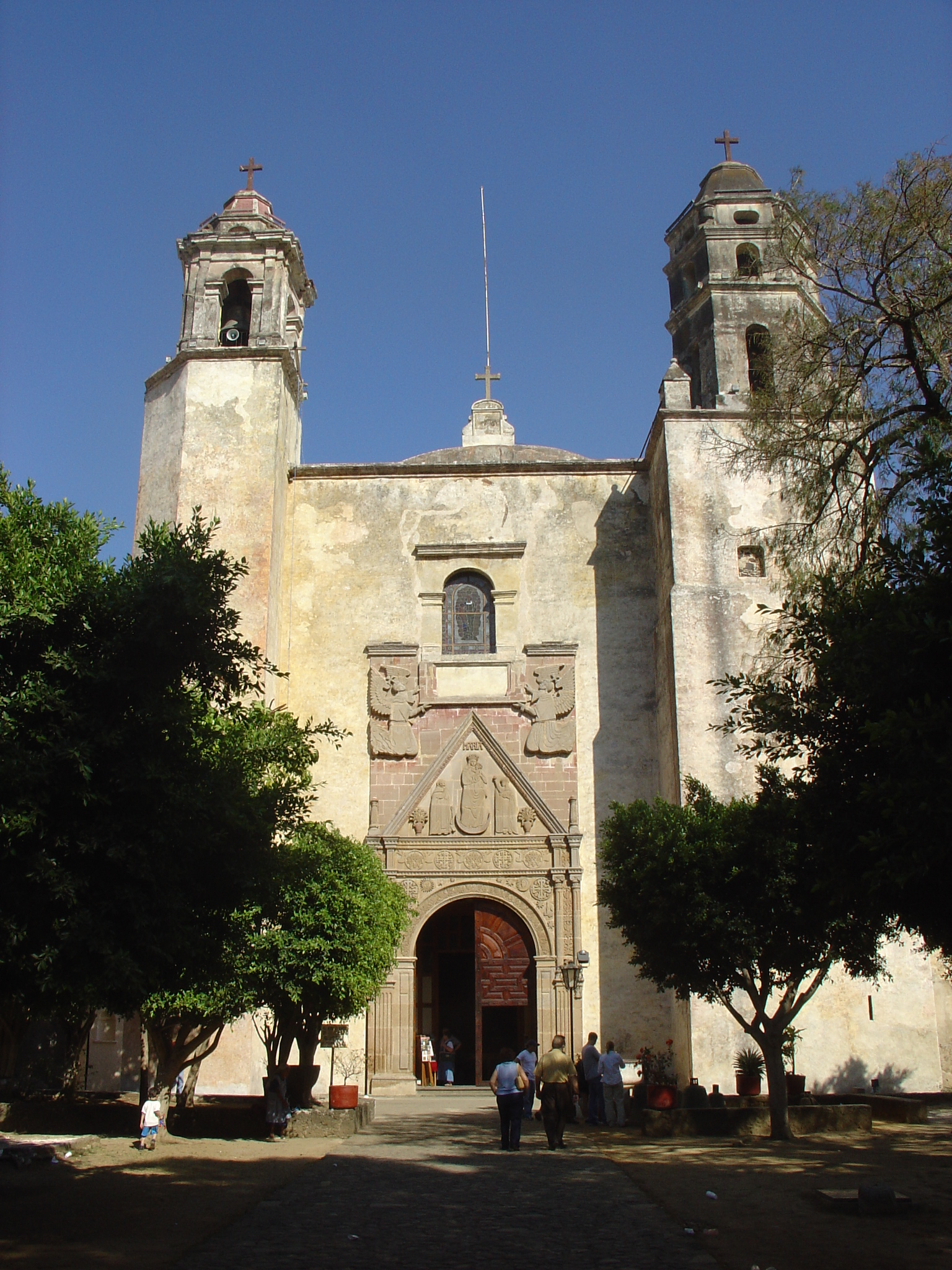 Monasteries on the slopes of Popocatépetl — view