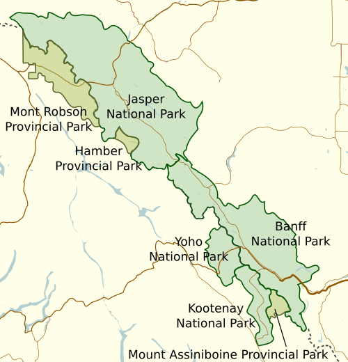 Canadian Rocky Mountain Parks World Heritage Site — view Canadian Rocky Mountain Parks World Heritage Site — view