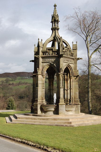 Cavendish memorial fountain — view Cavendish memorial fountain — view