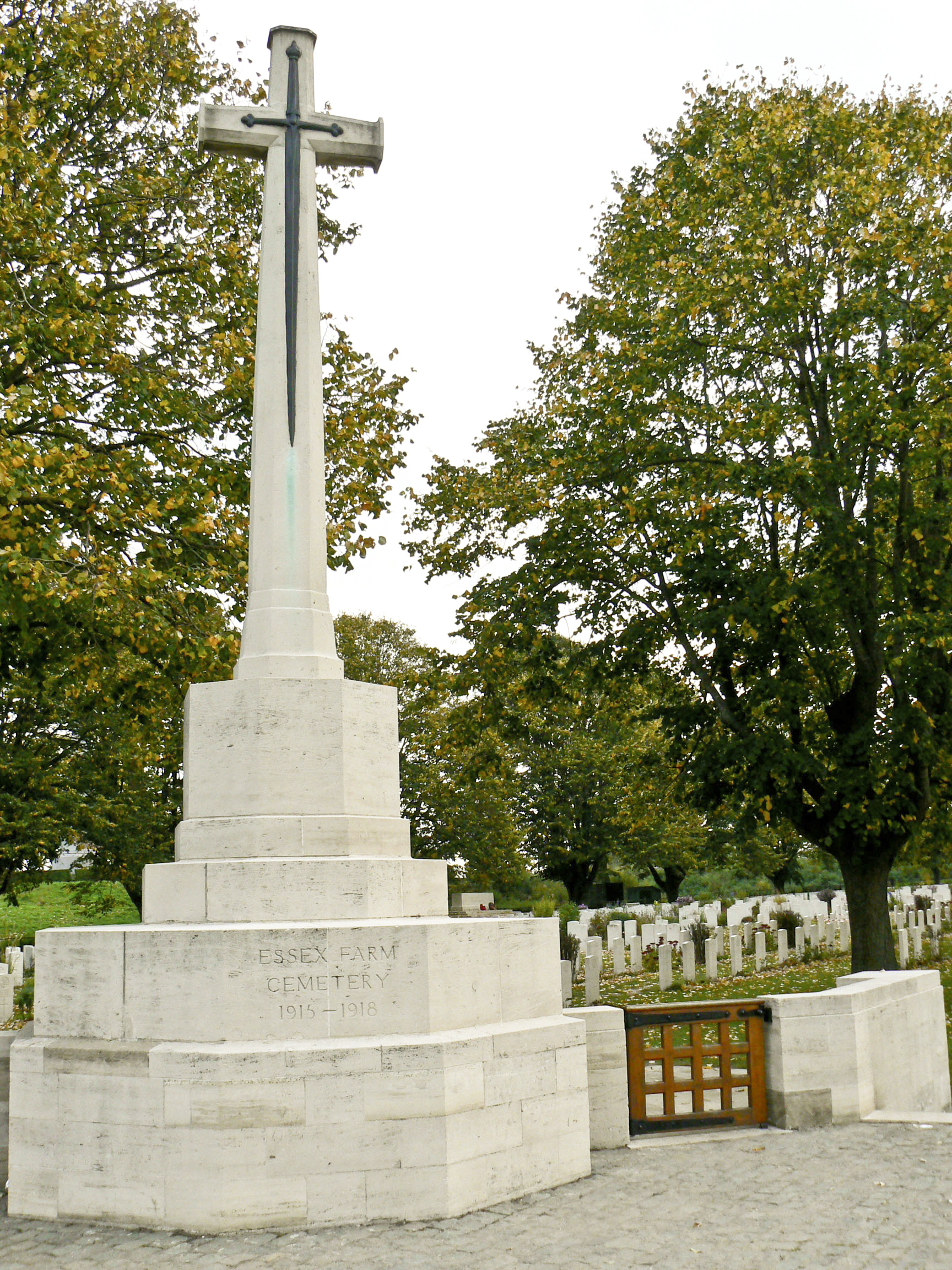 Essex Farm Cemetery — view