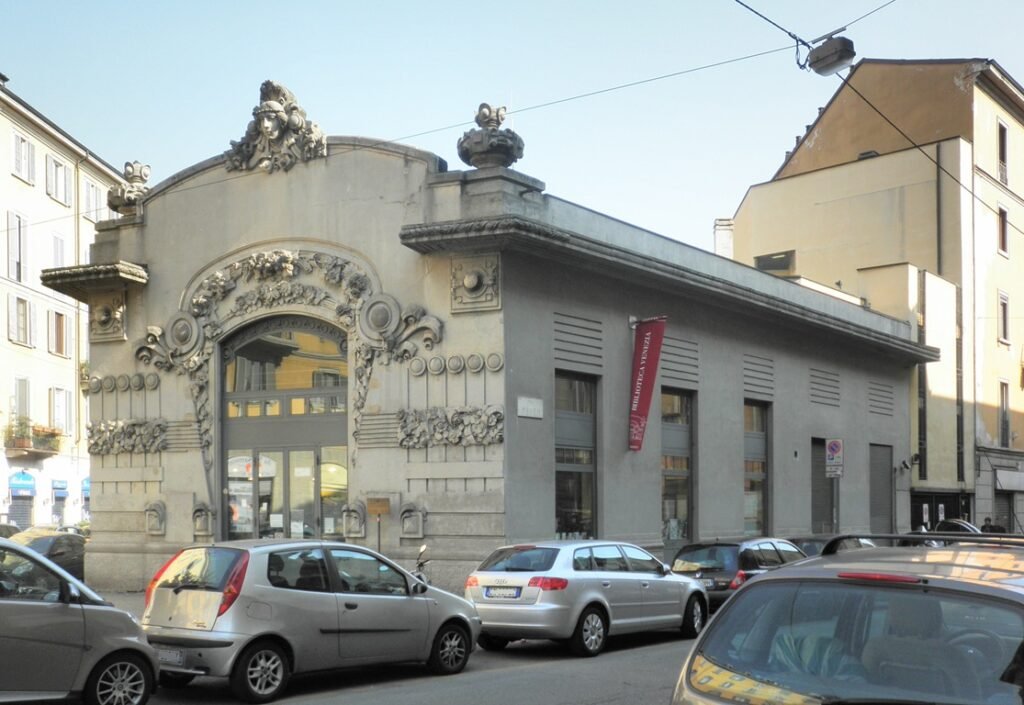 Ex Cinema Dumont, Milan — facade, Via Frisi