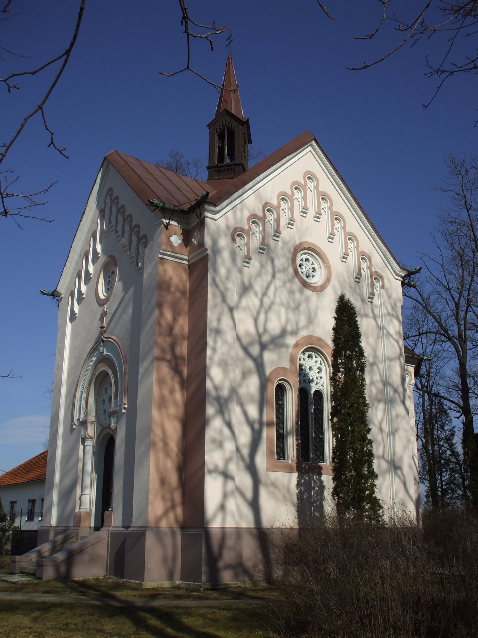 Neogothic chapel in Mošovce — view Neogothic chapel in Mošovce — view