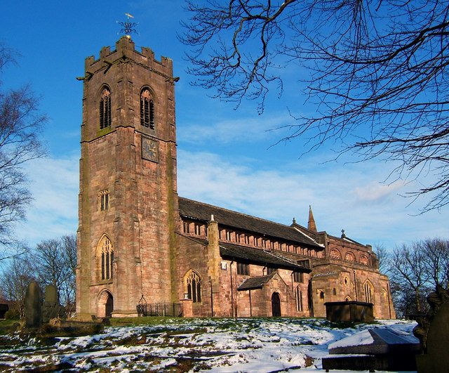 Church of St Mary the Virgin, Prestwich — view Church of St Mary the Virgin, Prestwich — view