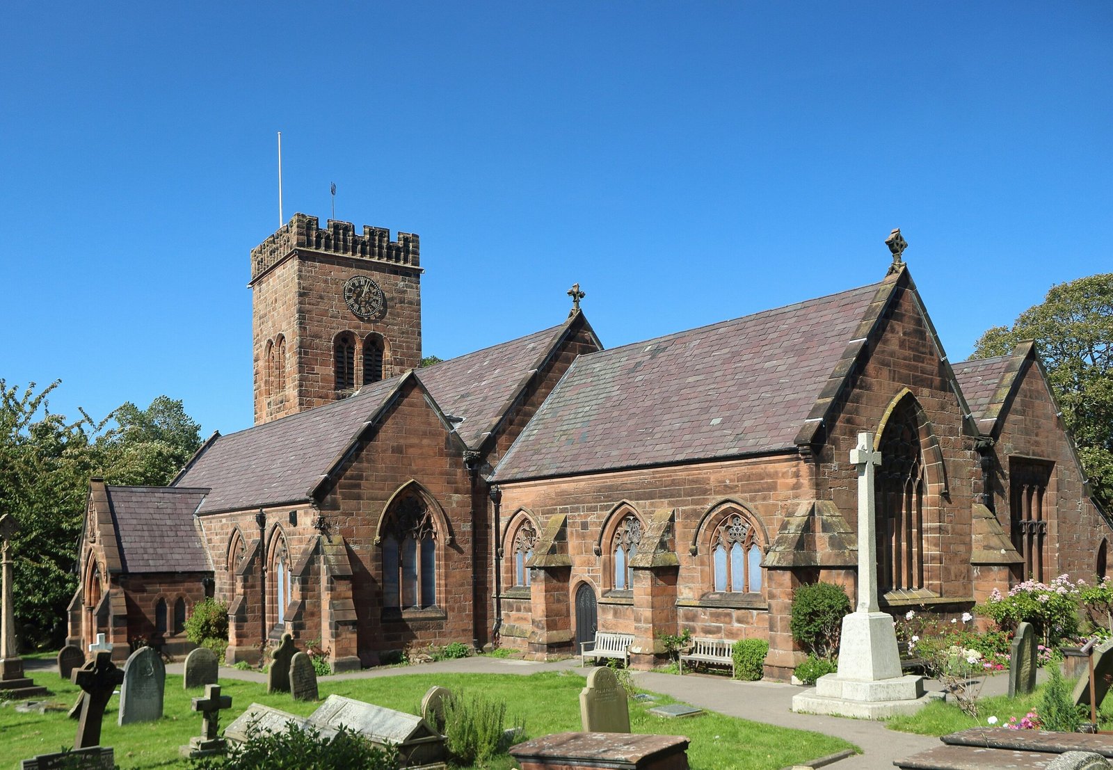 St Bridget's Church, West Kirby — view St Bridget's Church, West Kirby — view