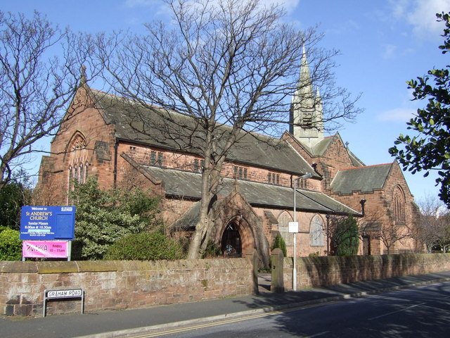 St Andrew's Church, West Kirby — view St Andrew's Church, West Kirby — view