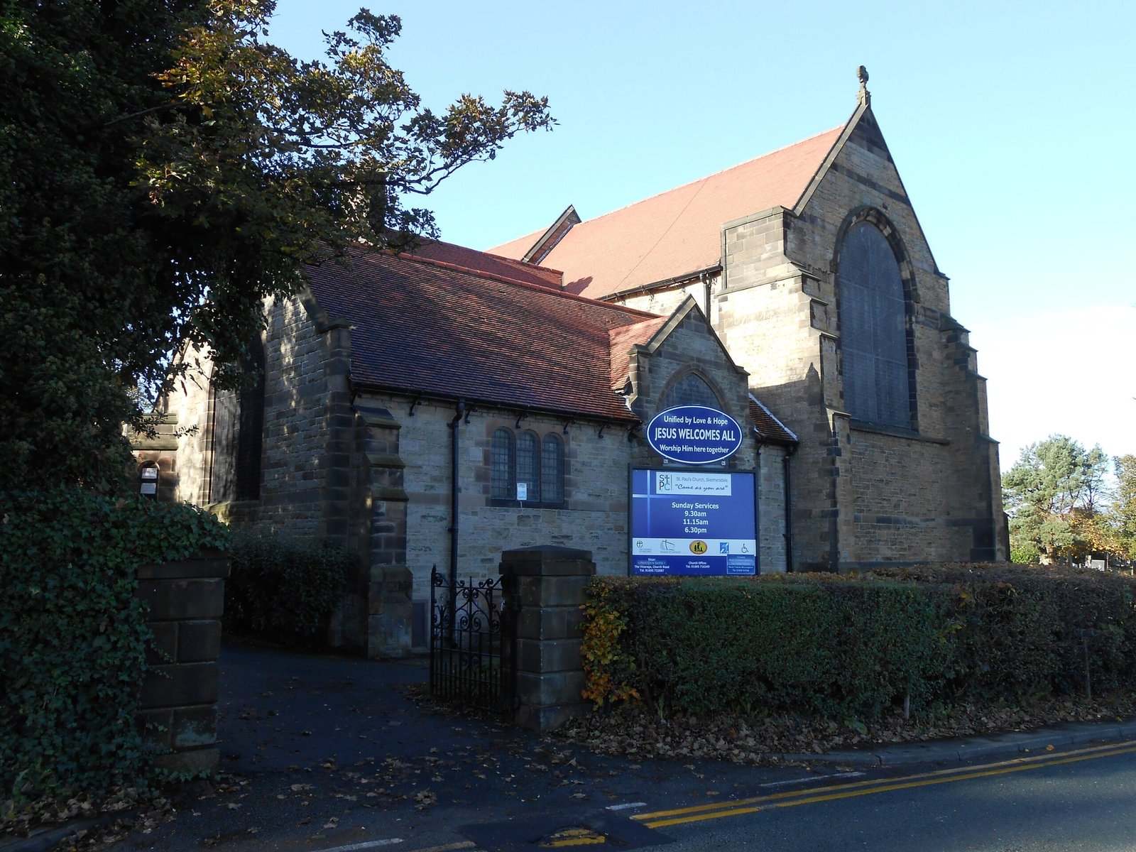 St Paul's Church, Skelmersdale — view St Paul's Church, Skelmersdale — view