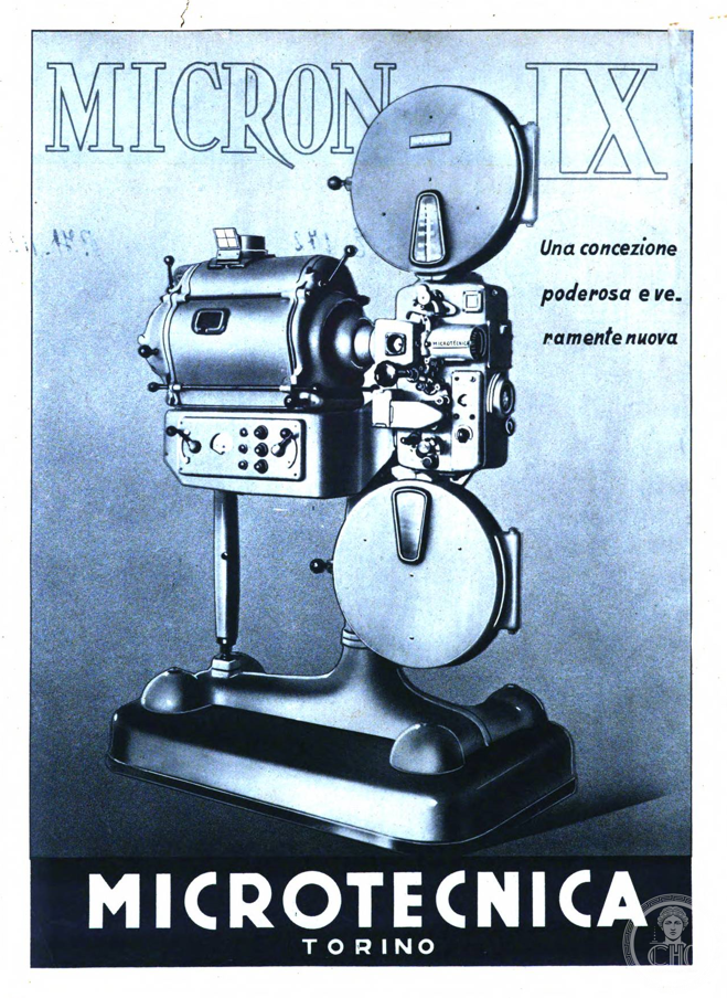 Micron IX: a Turin cinema projector on a magazine page