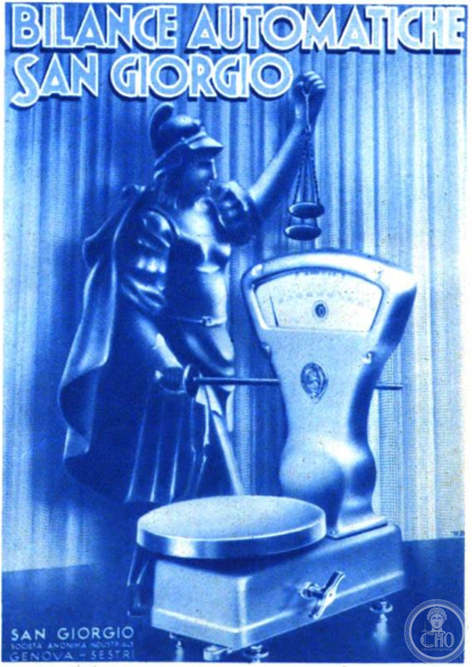 Bilance Automatiche San Giorgio: an Advertising Poster from Genova-Sestri Bilance Automatiche San Giorgio: an Advertising Poster from Genova-Sestri