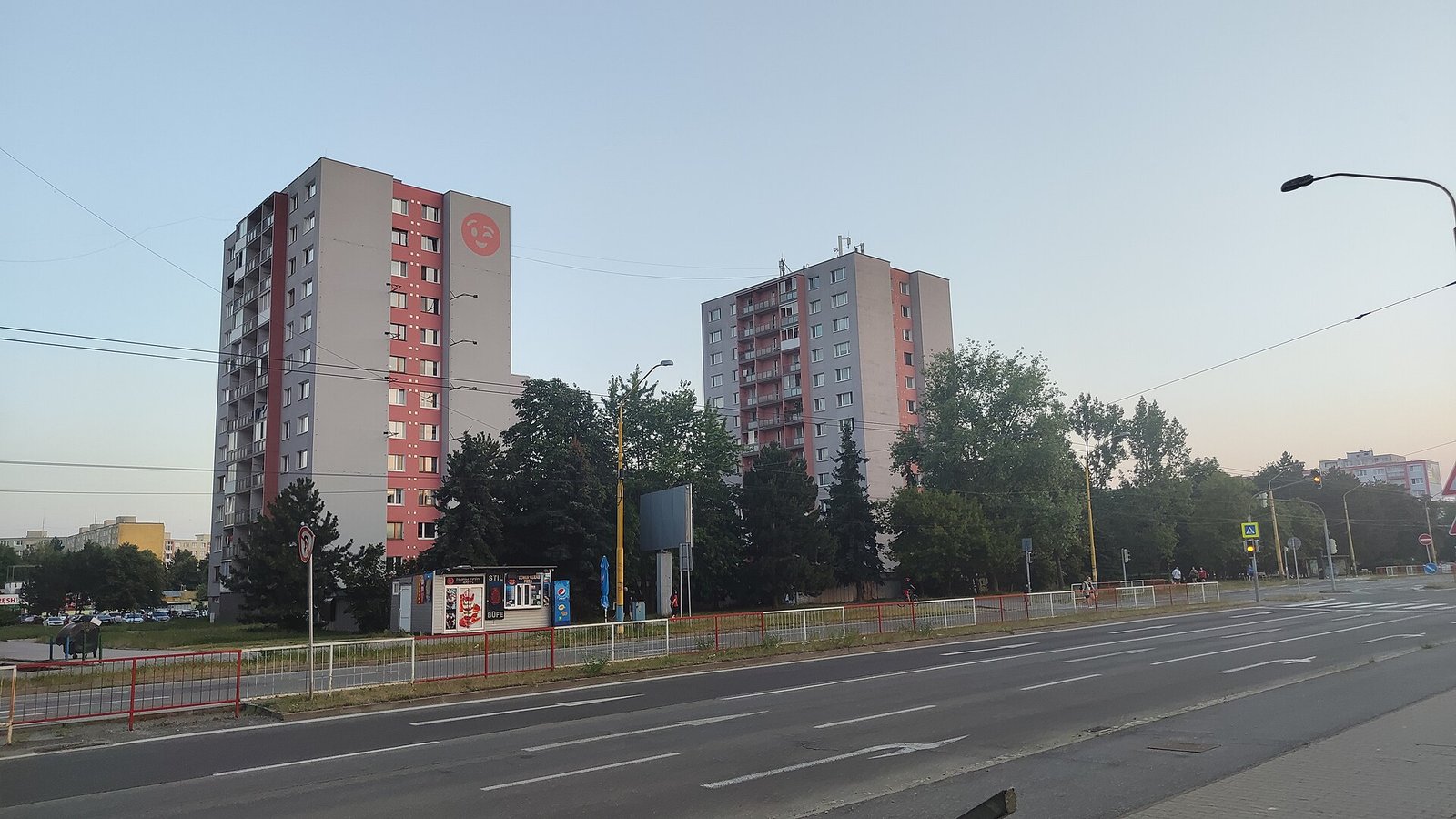 Prefabricated apartment blocks of the Terasa estate in the Košice-Západ borough