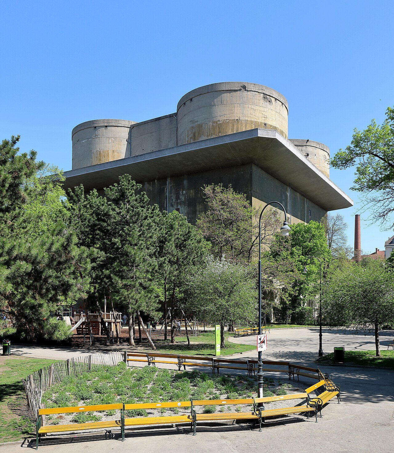 The Arenbergpark Gefechtsturm flak tower in Vienna