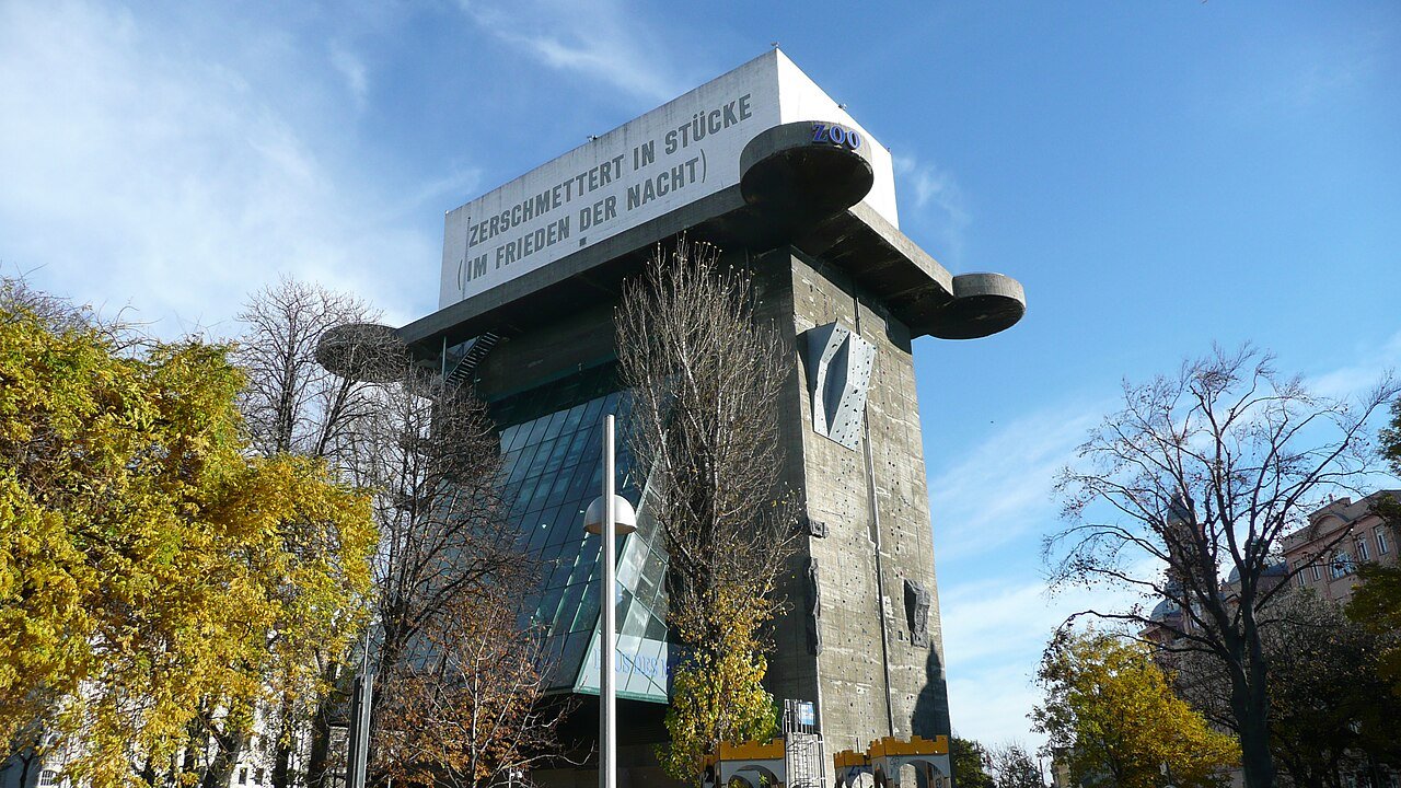 The Esterházypark Leitturm flak tower before its 2017-2019 renovation