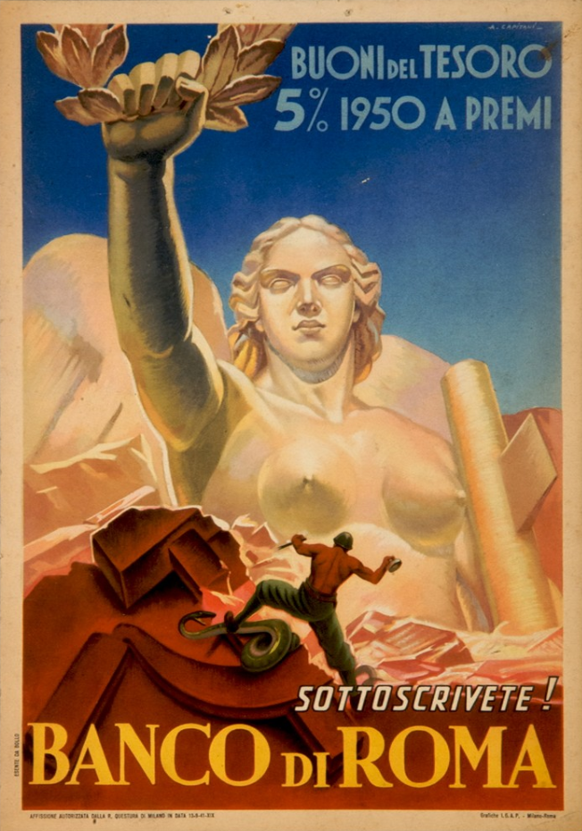 Advertising Poster by Alfredo Capitani, 1941 Advertising Poster by Alfredo Capitani, 1941