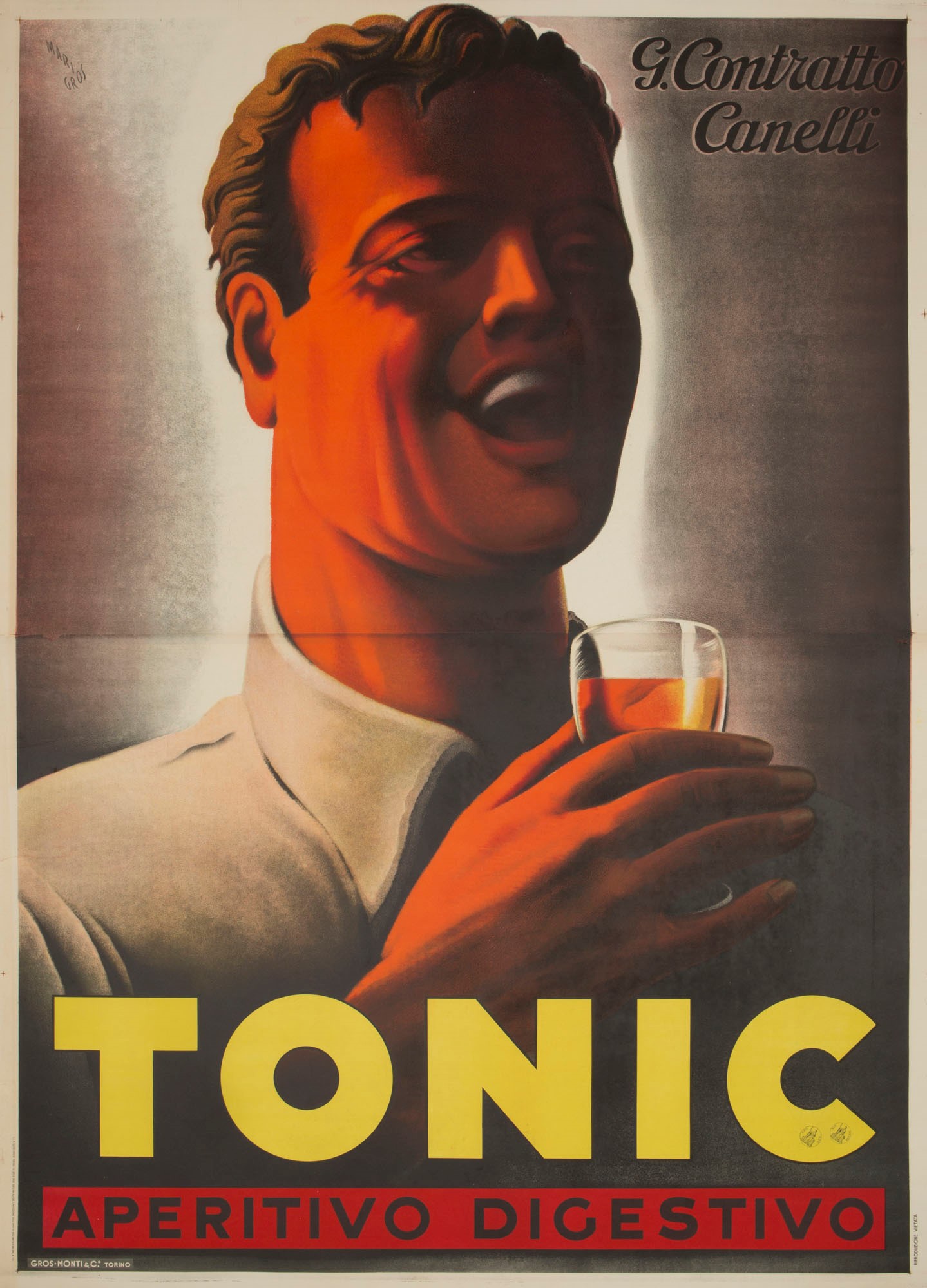 Advertising Poster by Mario Gros, 1938 Advertising Poster by Mario Gros, 1938