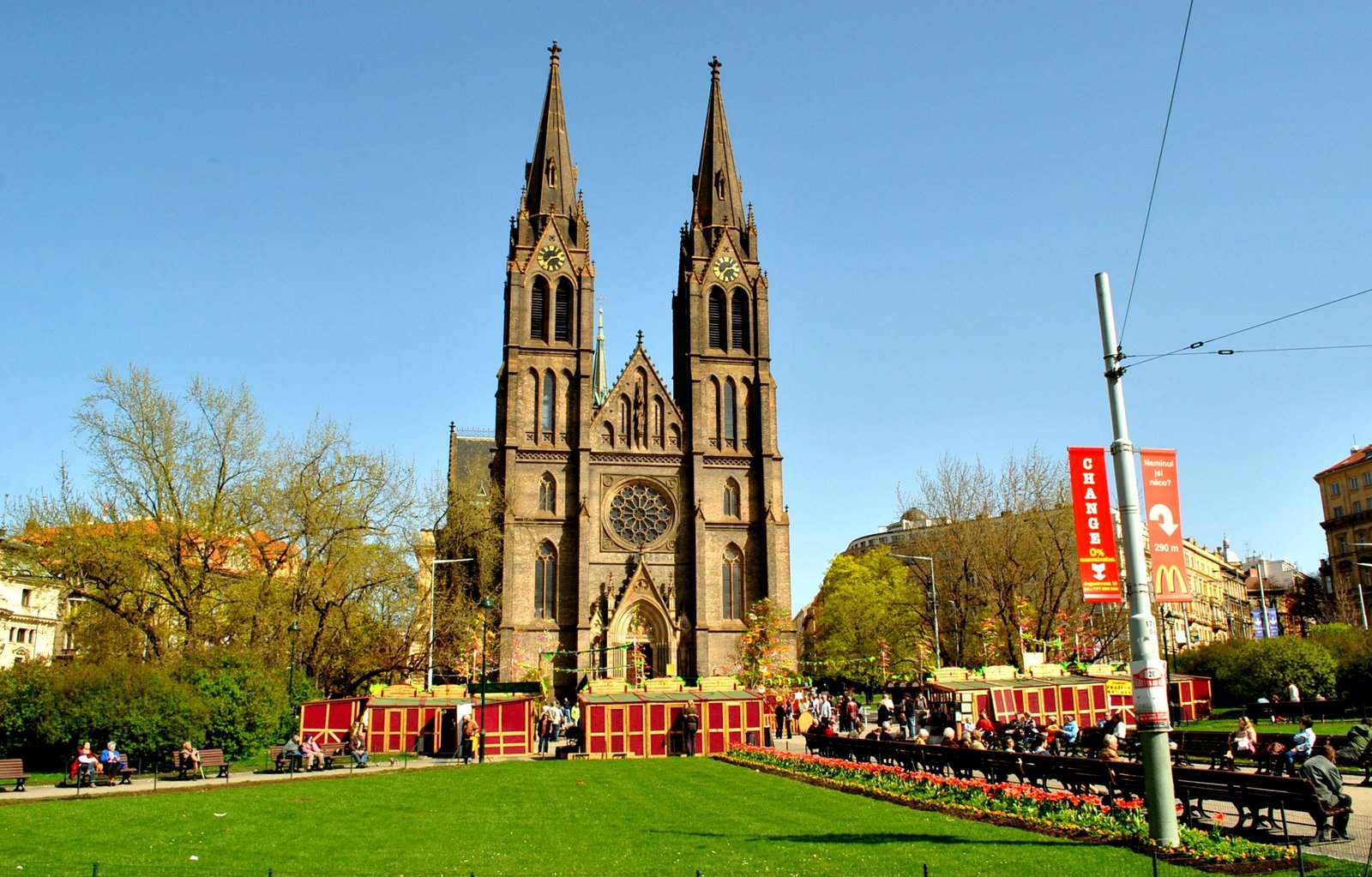 Basilica of St. Ludmila — view