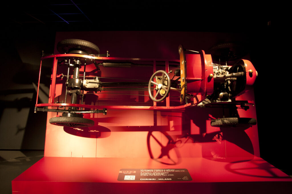 Chiribiri rolling chassis at Museo Nazionale dell'Automobile in Turin