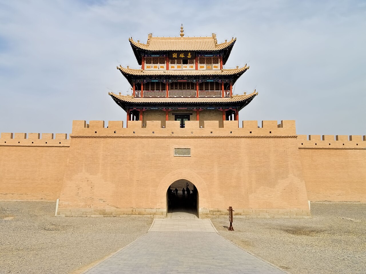 Jiayuguan Fort western gate watchtower desert Hexi Corridor Gansu China