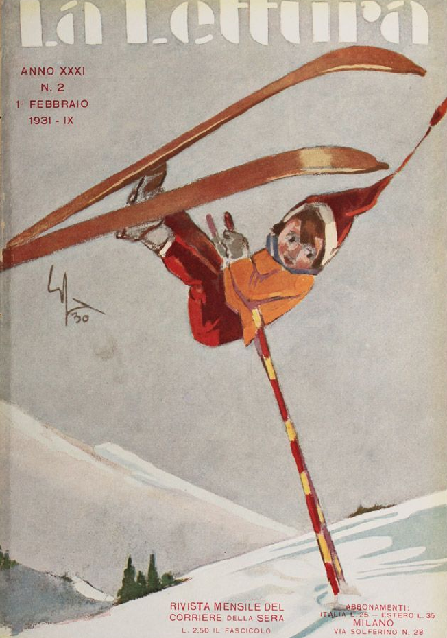 Magazine Cover Illustration by Enrico Sacchetti, 1931 Magazine Cover Illustration by Enrico Sacchetti, 1931