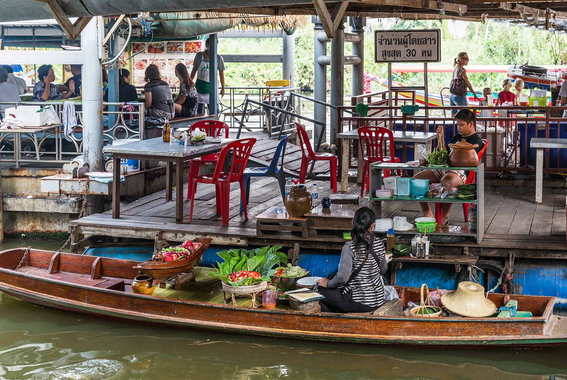 Taling Chan Floating Market — via Wikimedia Commons