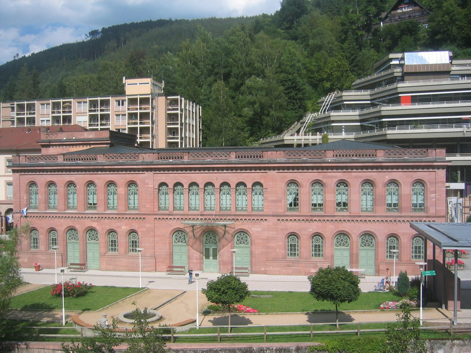 The Palais Thermal spa building in Bad Wildbad, Germany, built 1840-1847 and later given a Moorish-style entrance hall
