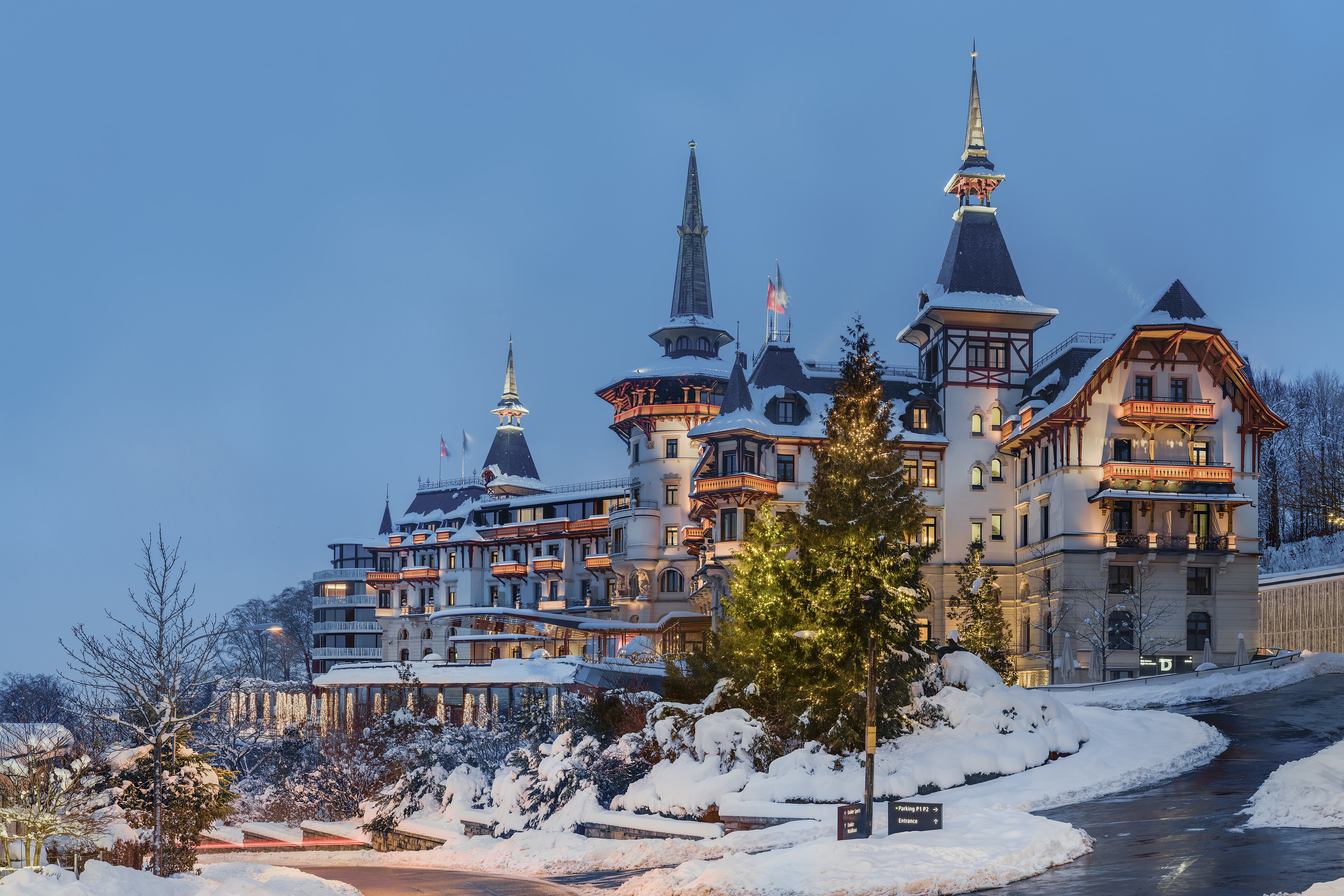 The Dolder Grand above Zurich on the Adlisberg