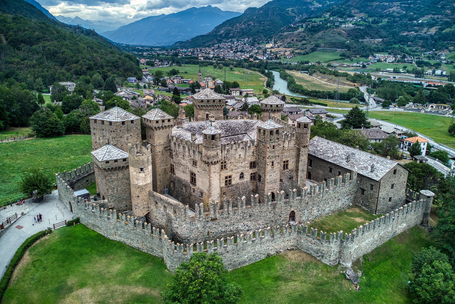Castle of Fènis — via Wikimedia Commons