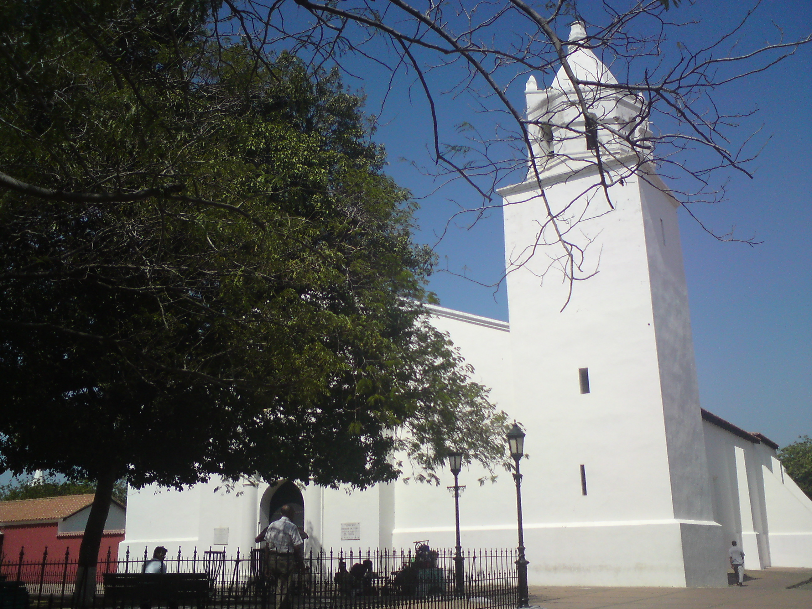 Facade of the Cathedral of Santa Ana in the colonial historic centre of Coro, Venezuela