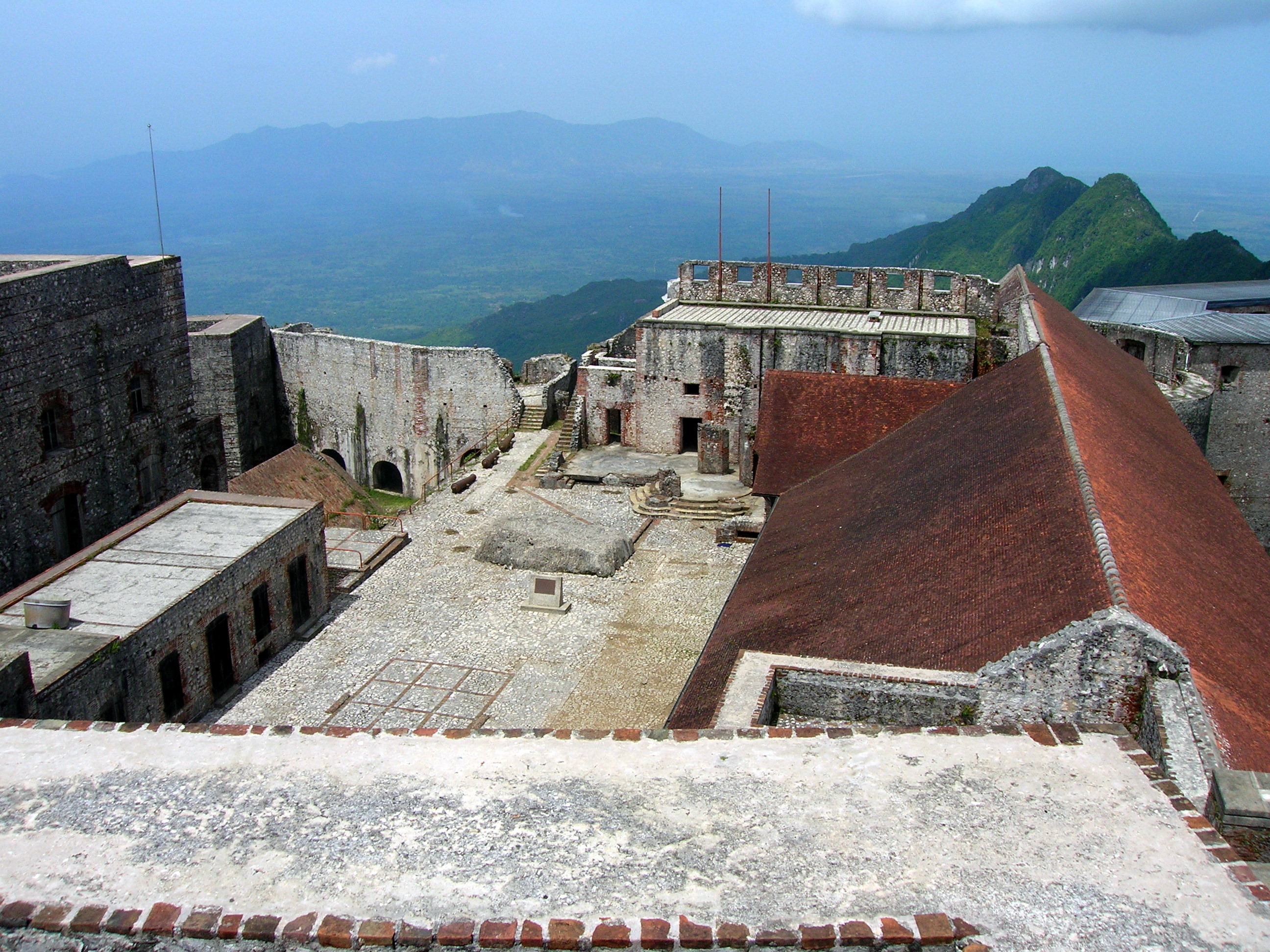 Citadelle Laferrière massive stone fortress on mountain ridge Haiti