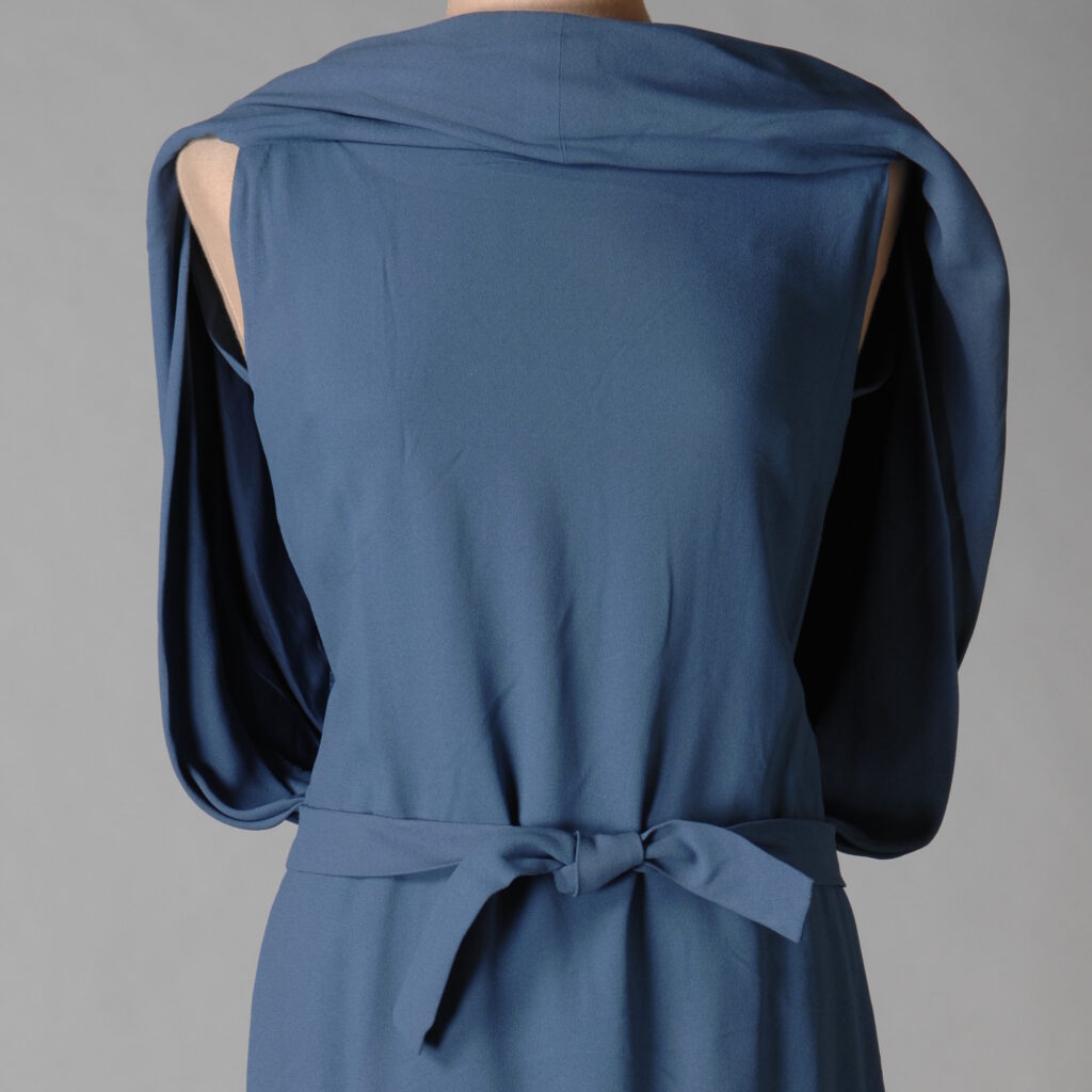 Detail of vintage viscose rayon fabric