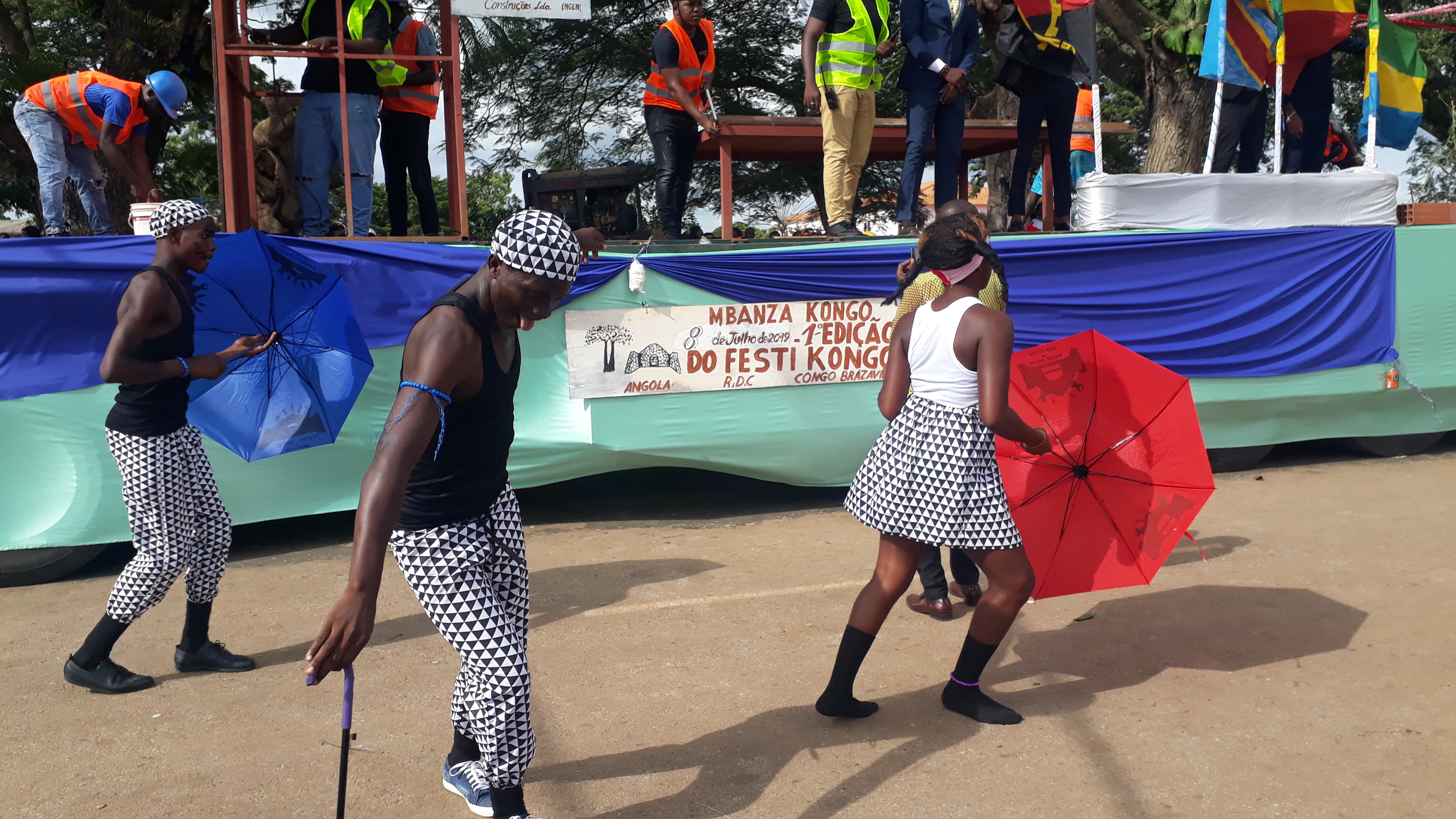 Carnival parade in the streets of Mbanza Kongo Angola in 2019
