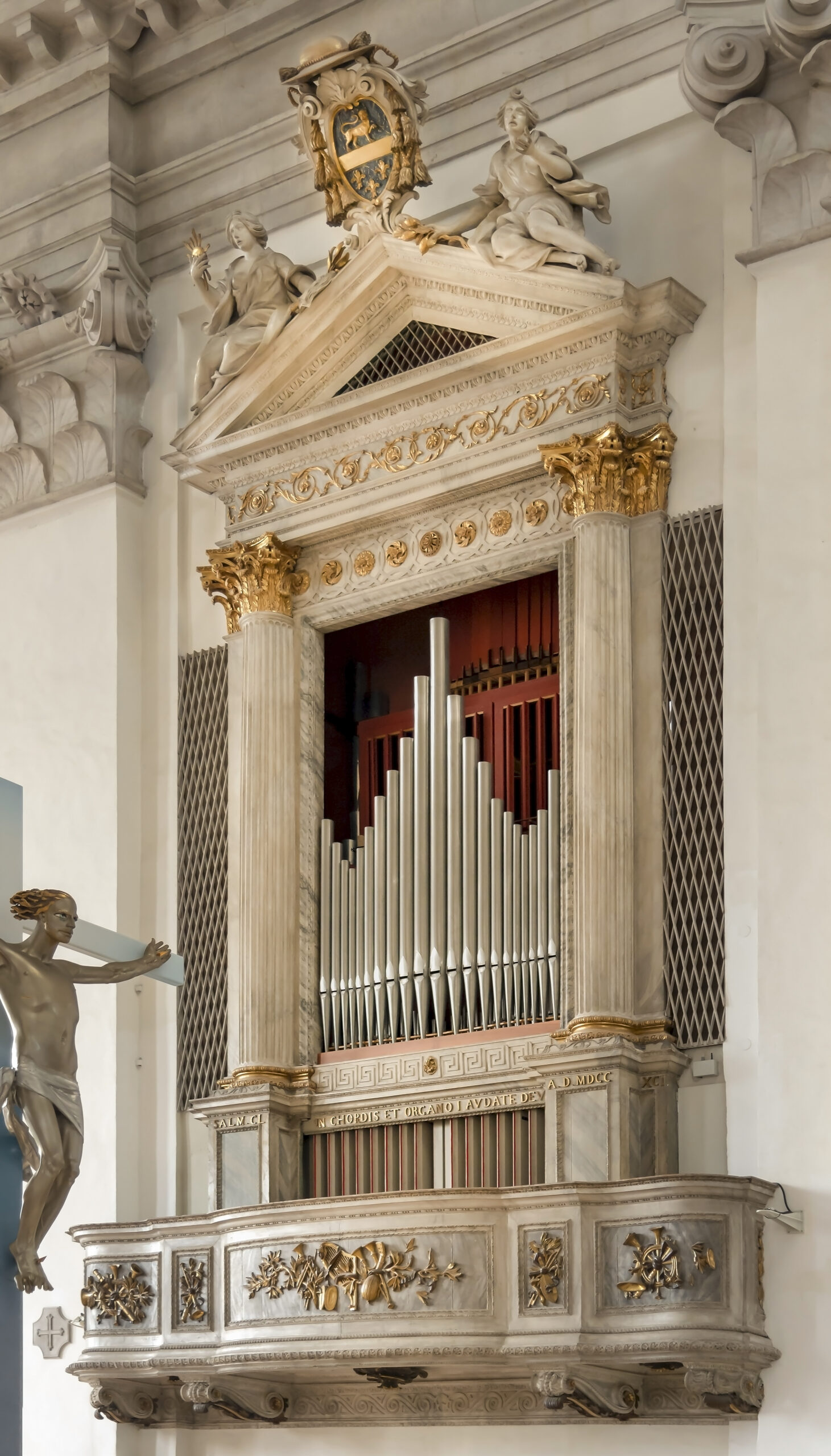 Monumental Italian Church Pipe Organ