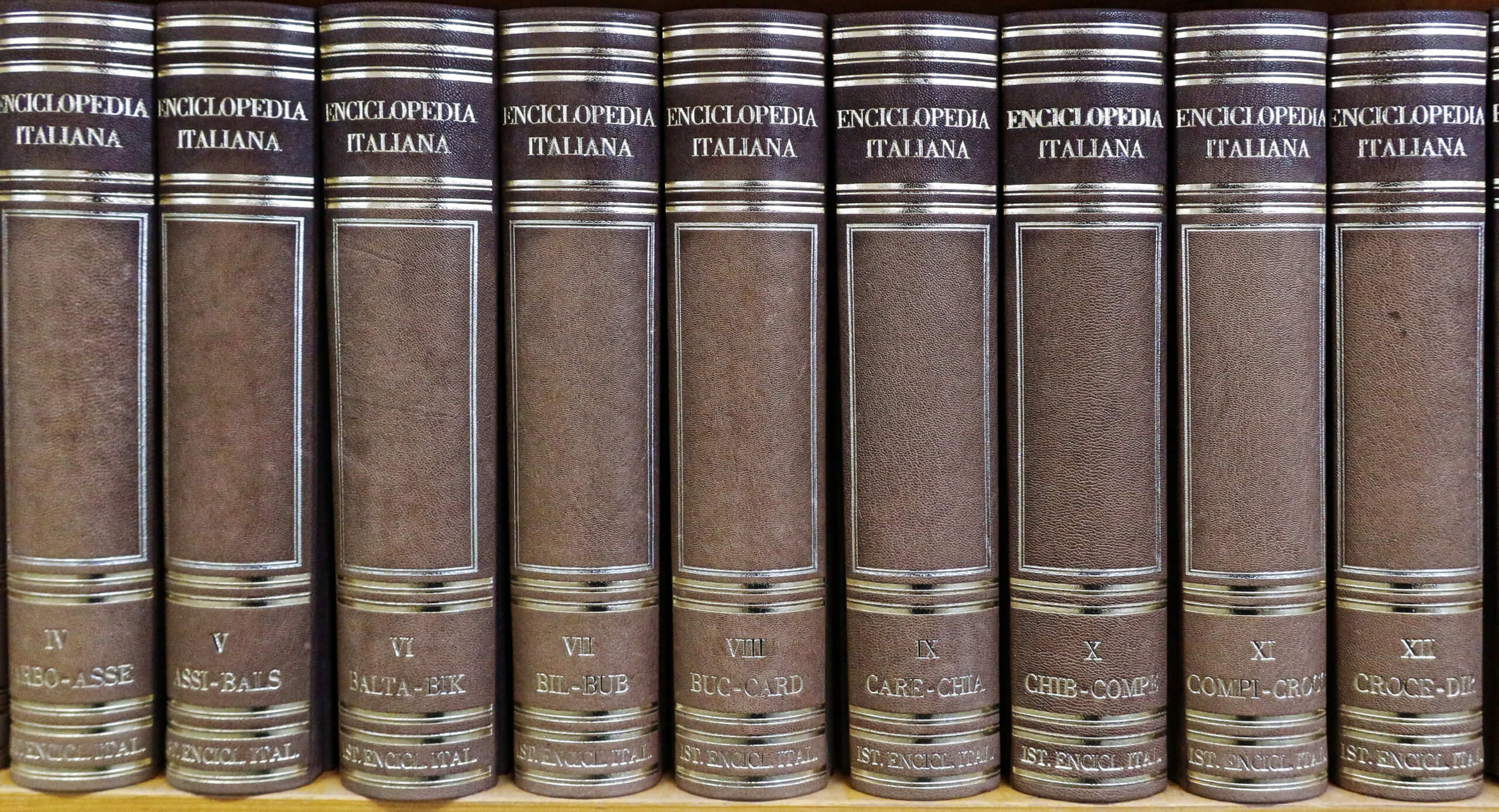 Monumental Italian Encyclopedic Volumes