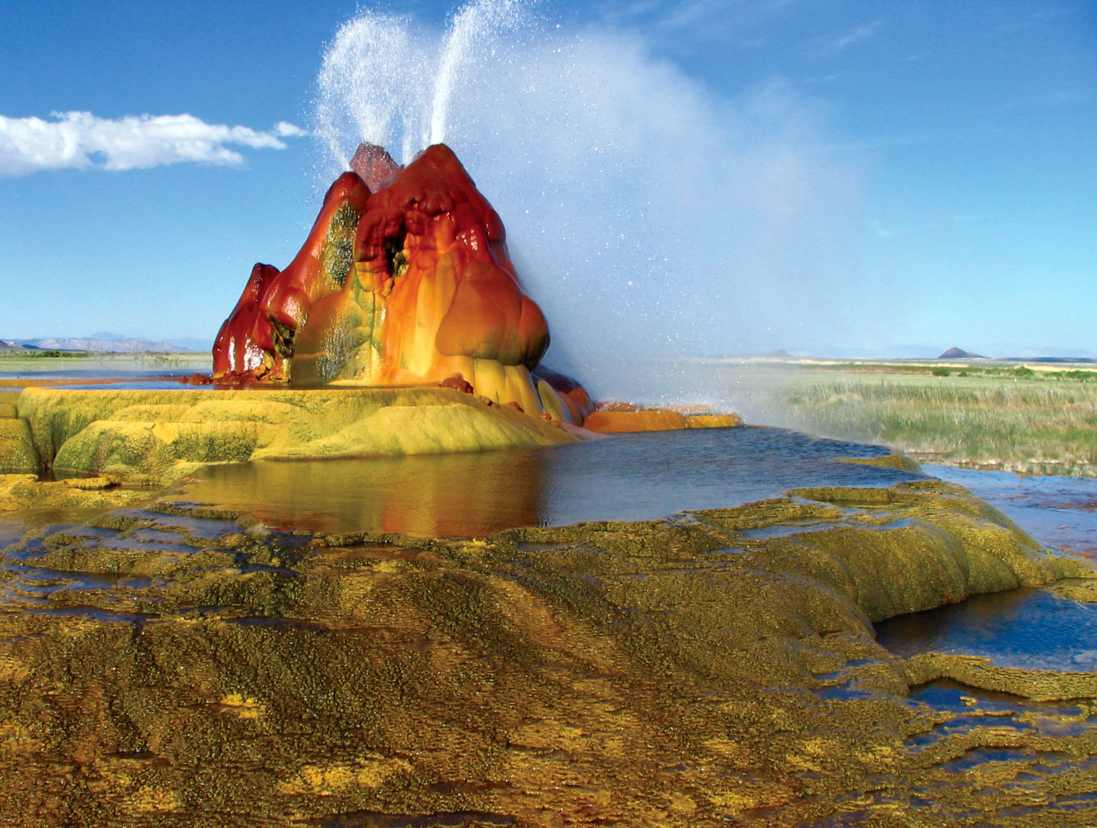 Fly Geyser — via Wikimedia Commons Fly Geyser — via Wikimedia Commons
