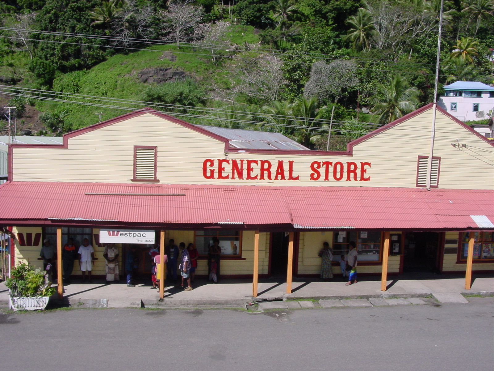 Colonial-era general store timber building Beach Street Levuka Fiji