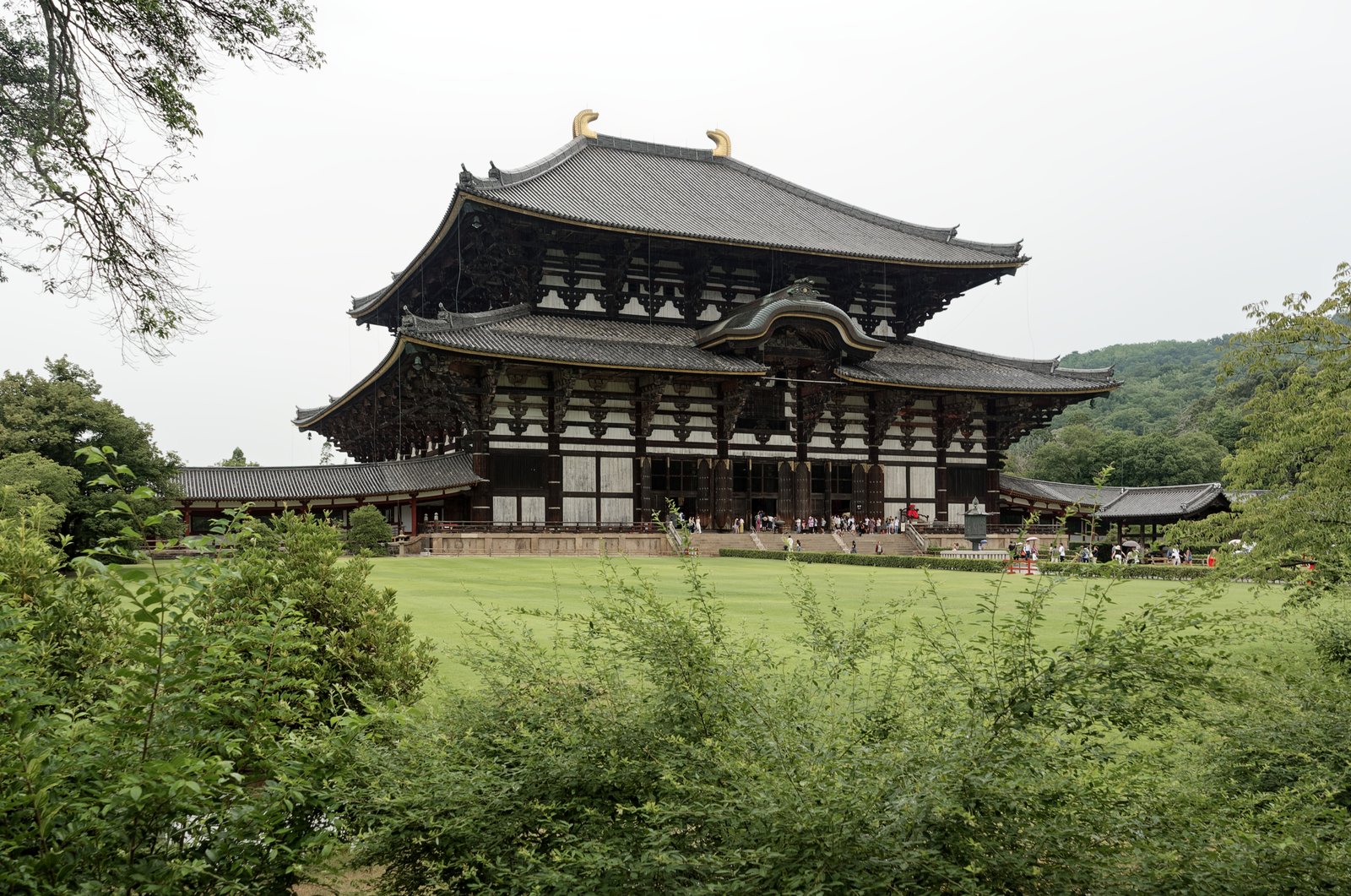 Tōdai-ji Great Buddha Hall exterior facade, Nara, Japan