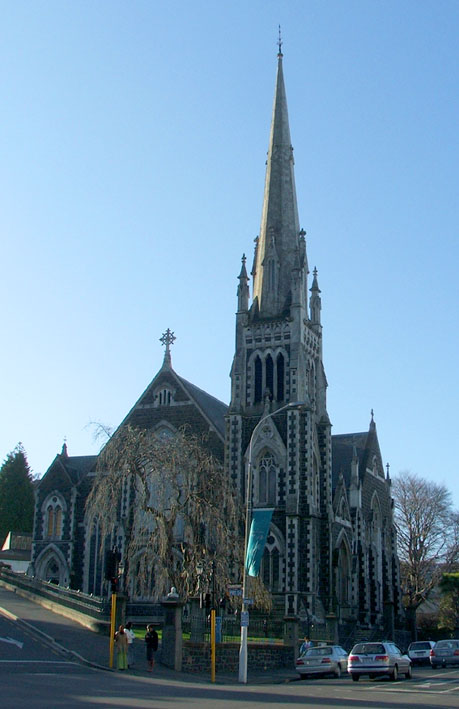 Knox Church, Dunedin — view