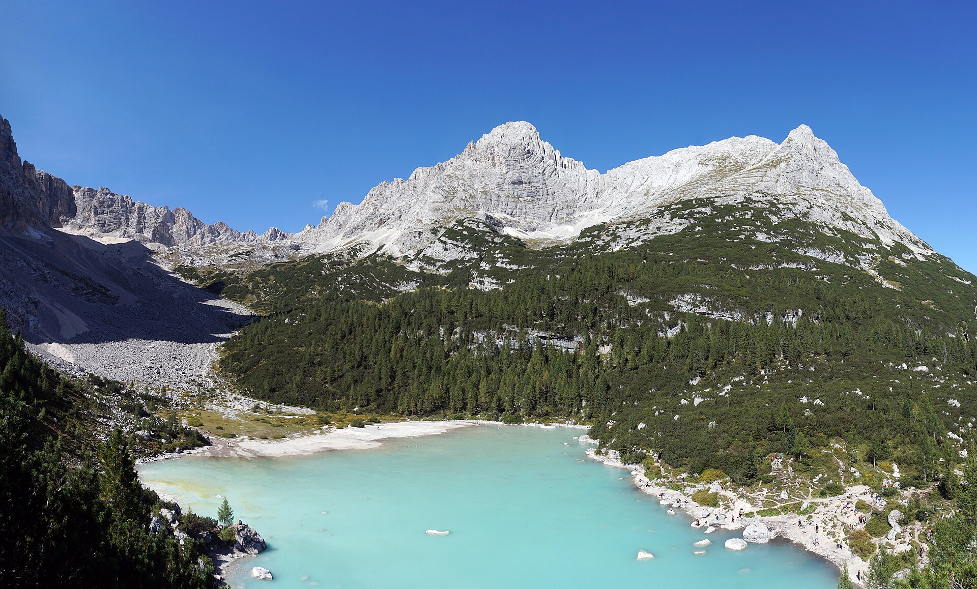 Lake Sorapis — via Wikimedia Commons Lake Sorapis — via Wikimedia Commons