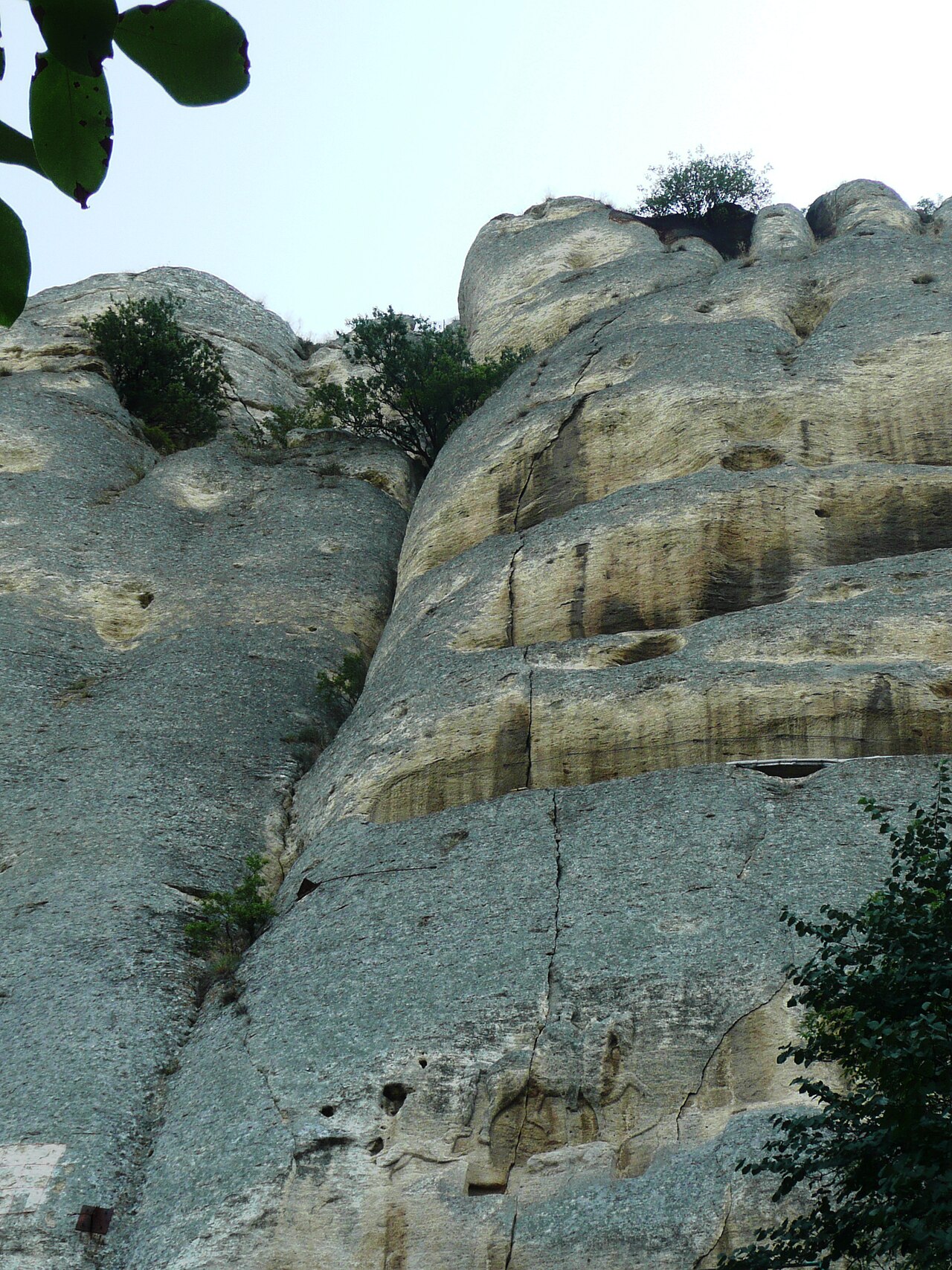 The Madara Rider bas-relief carved into a limestone cliff in northeast Bulgaria depicting a horseman spearing a lion