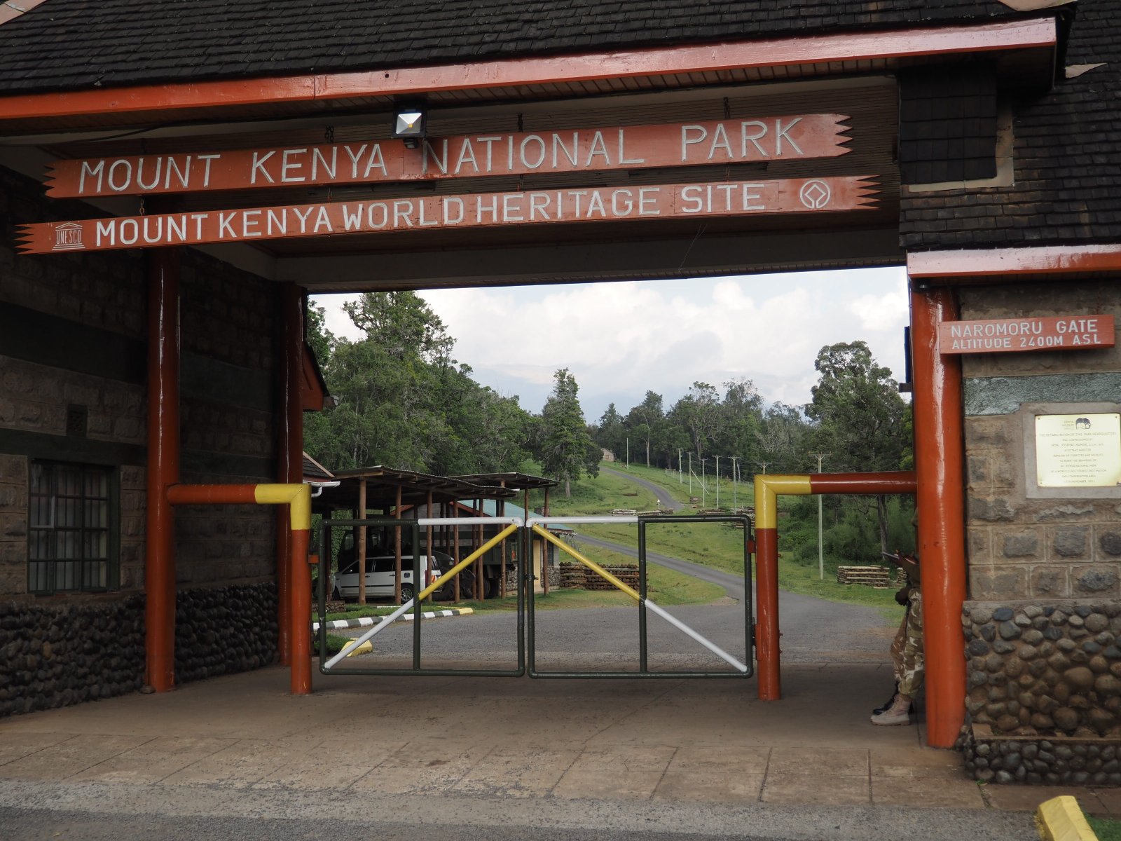 Mount Kenya National Park entrance gate Kenya