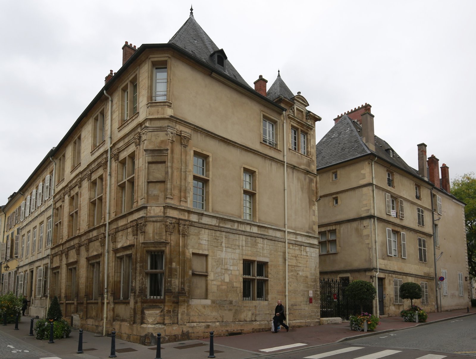 The Renaissance courtyard galleries of the Hôtel d'Haussonville in Nancy, France