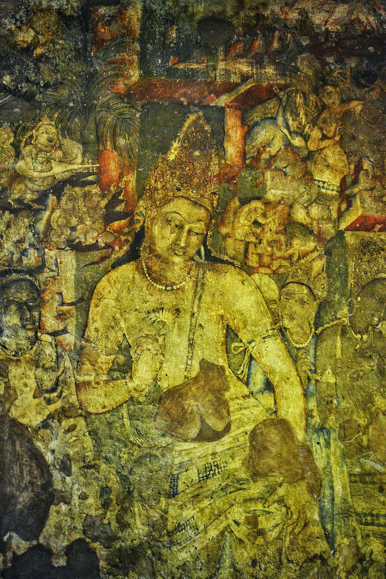 Padmapani Bodhisattva mural painting, Ajanta Caves, UNESCO World Heritage Site